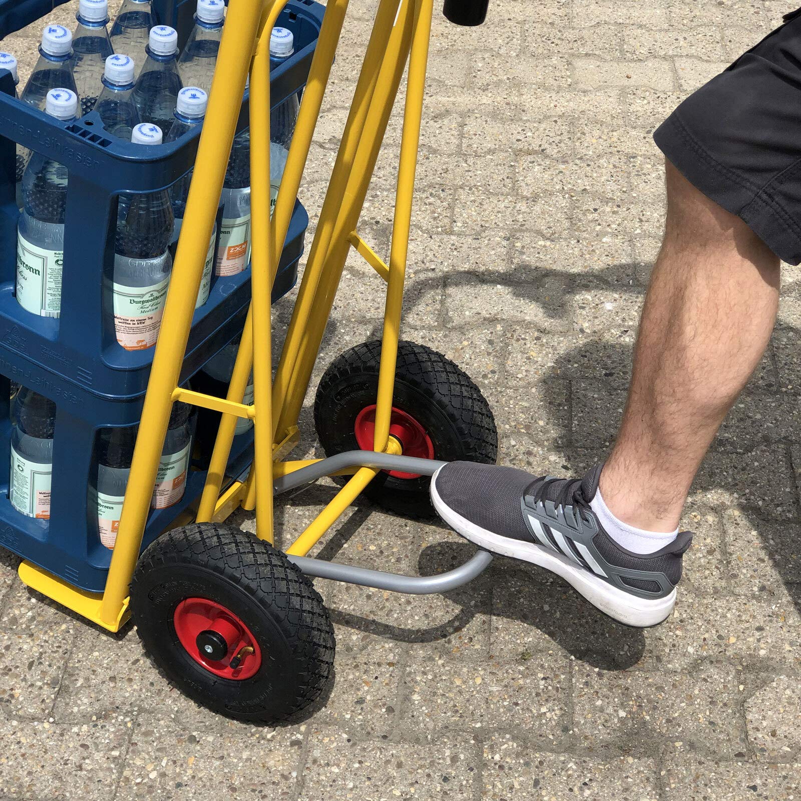 Amazon | RAVENDO スチールパイプ製二輪運搬車