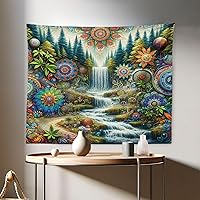 Vista 61 de Ambesonne Tapiz de isla tropical, olas del océano en la playa de Seychelles al atardecer horizonte, decoración de tela para colgar en la pared