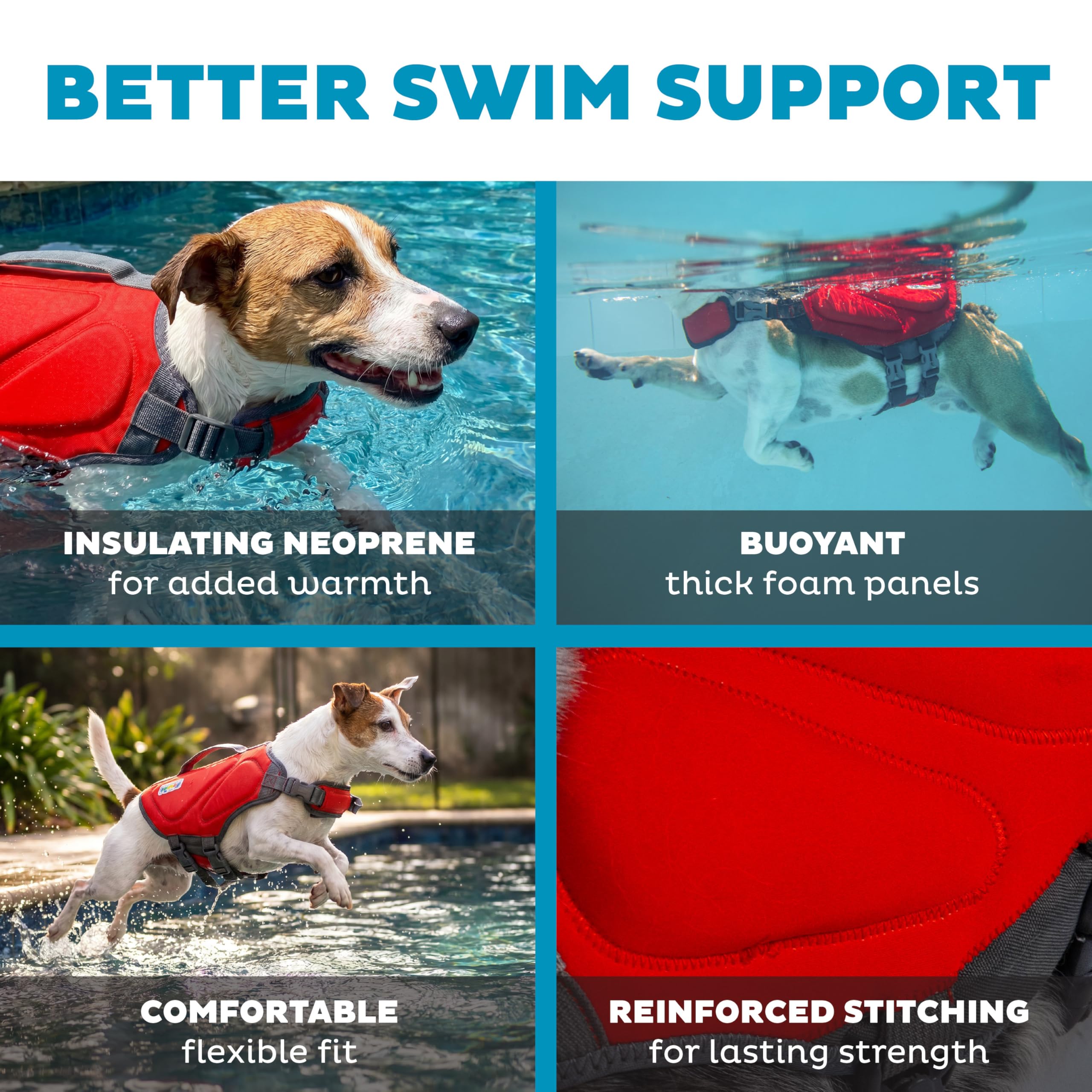 Outward Hound Dawson Swim - Giubbotto di salvataggio per cani, taglia S,