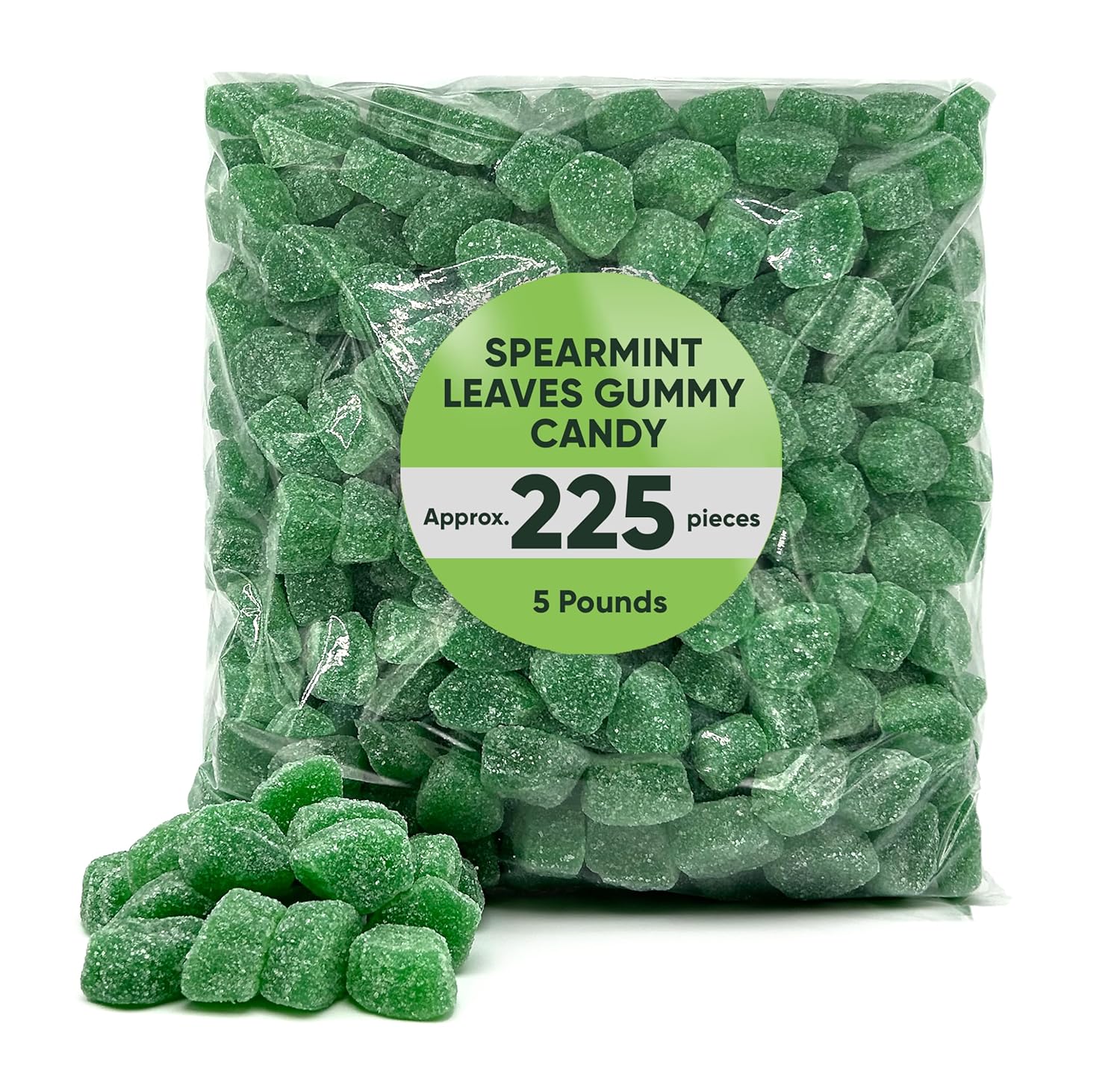 Spearmint Leaves Candy 5 Pounds Of Approx 225 Green