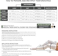 Vista 3 de Truform Medias quirúrgicas embolismo, medias altas de 18 mmHg, beige, grande, 2