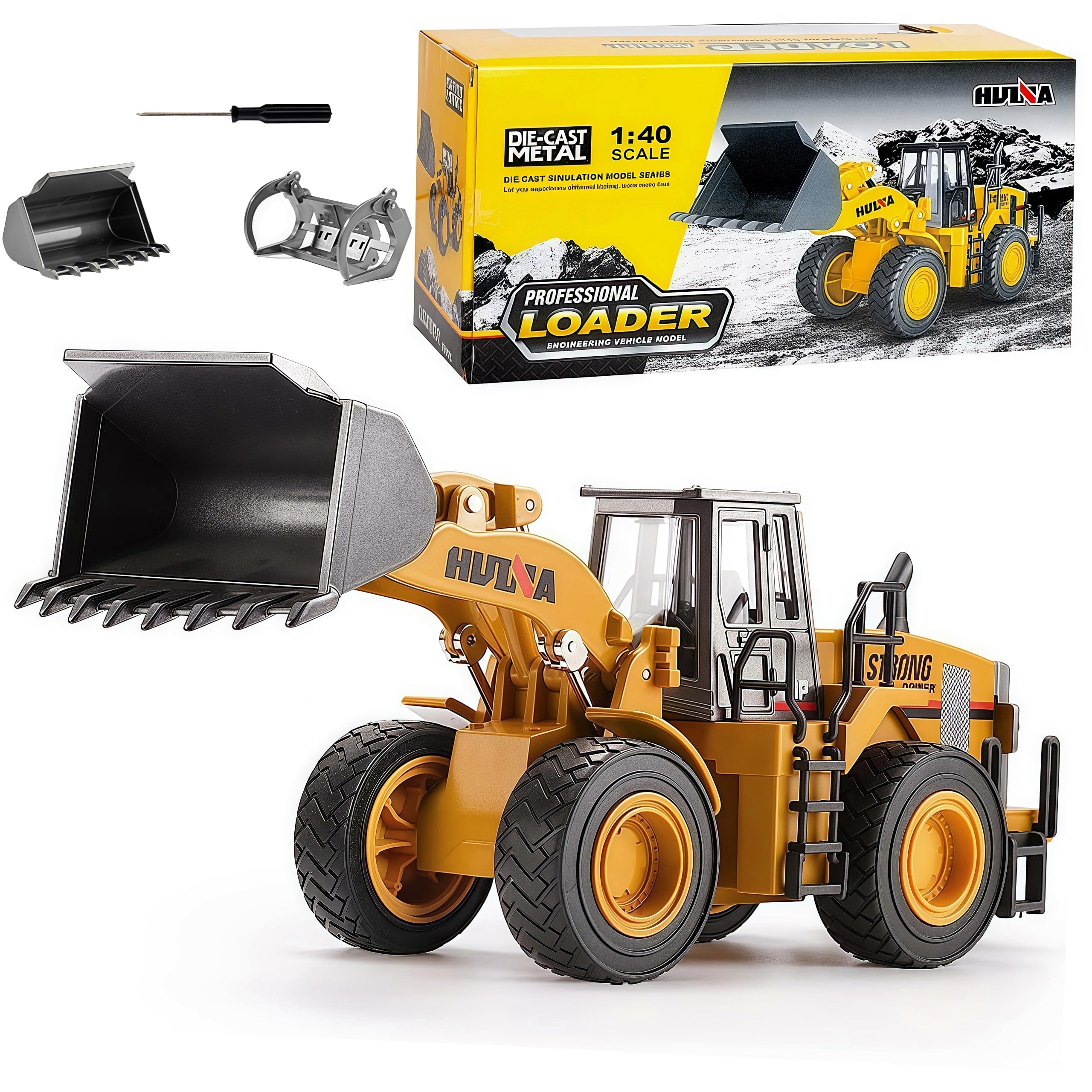 Gemini&Genius Loader Truck Toy for Kids, Alloy Construction