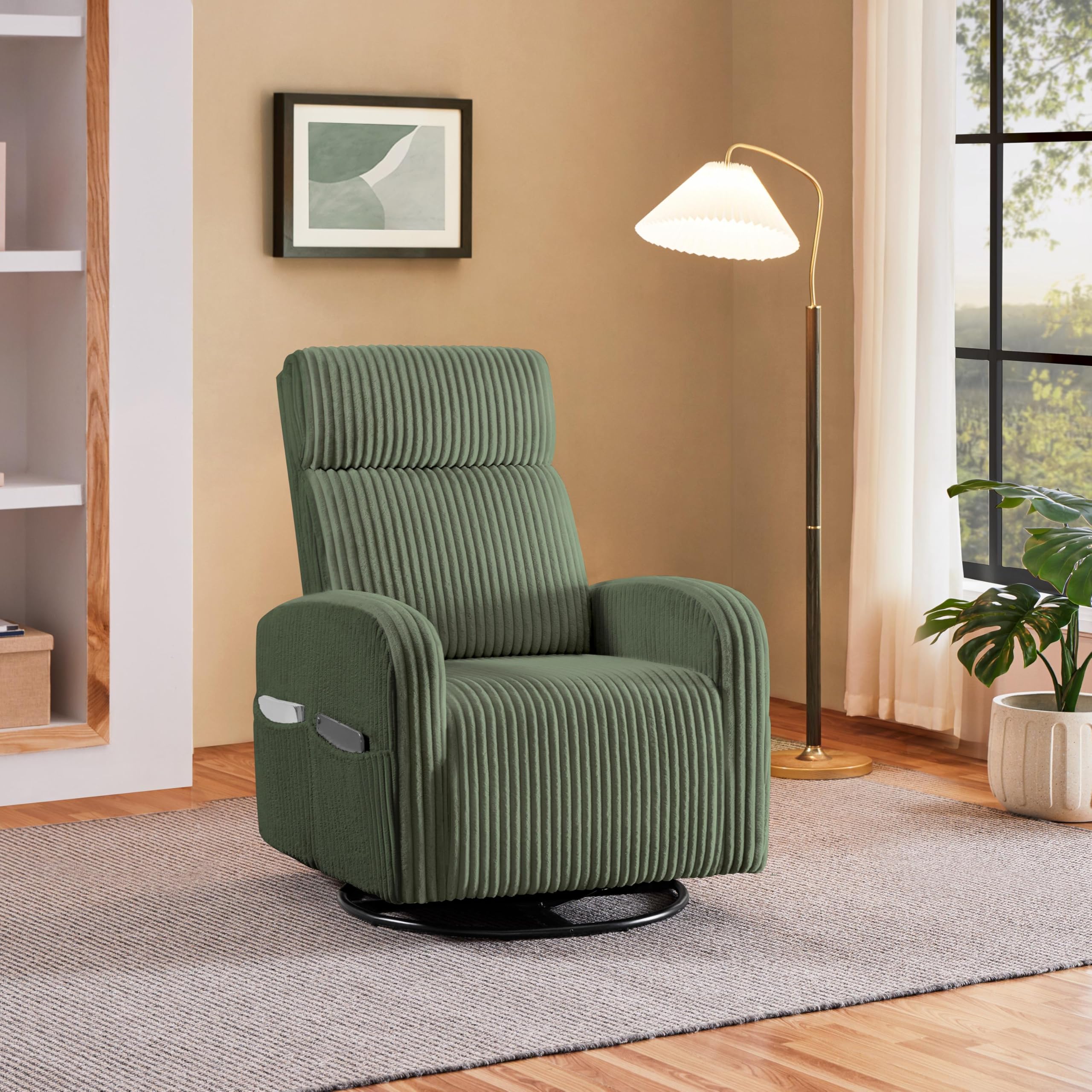 Yaheetech 360° Swivel Glider Chair
