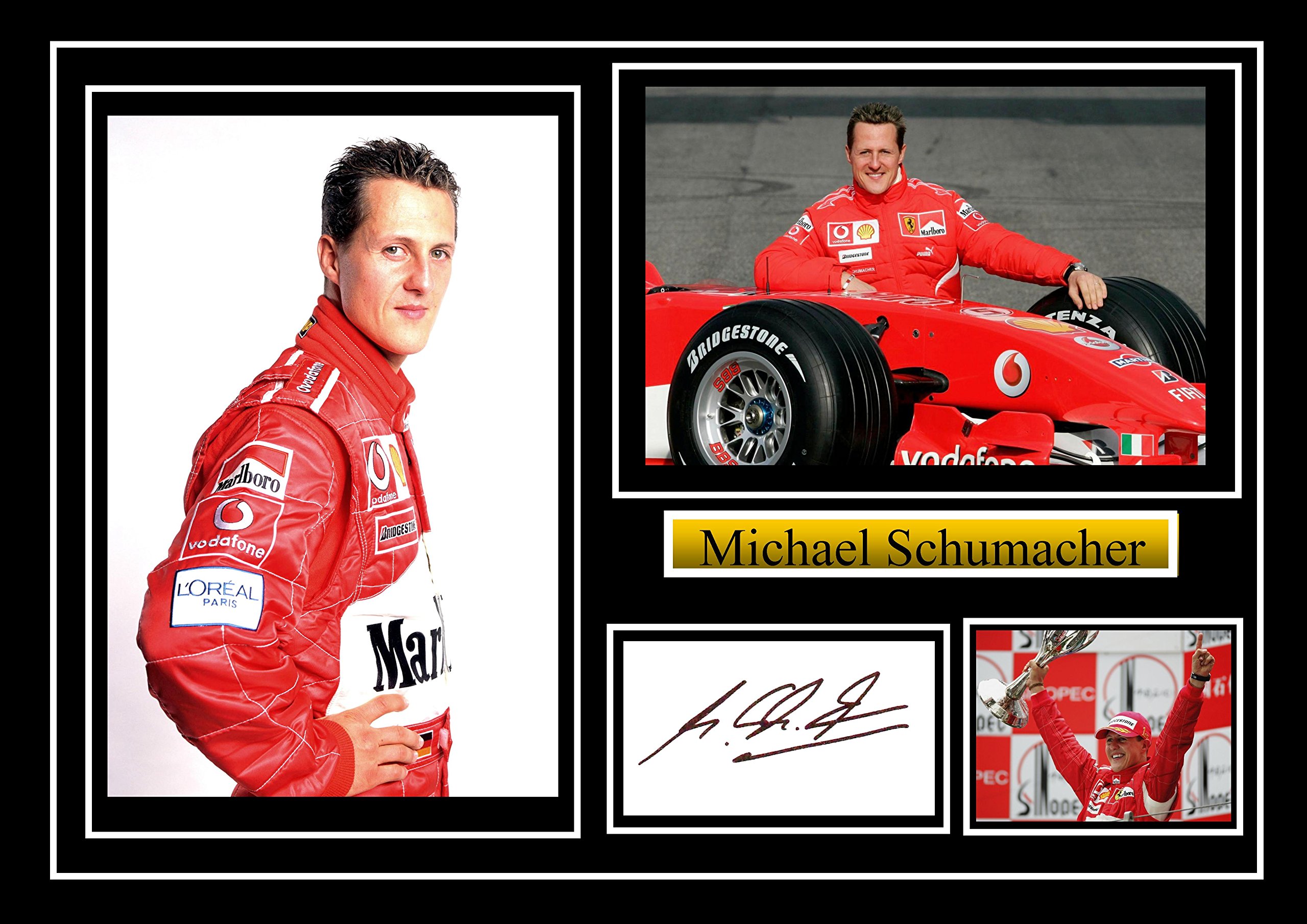 Stunning Quality Michael Schumacher Signed/Autographed Photo