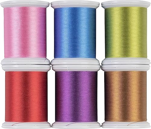 Miniatura 4 de Superior Threads Kimono hilo de coser de seda para acolchar de 220 yardas, paquete de 6 unidades (neutro 2)