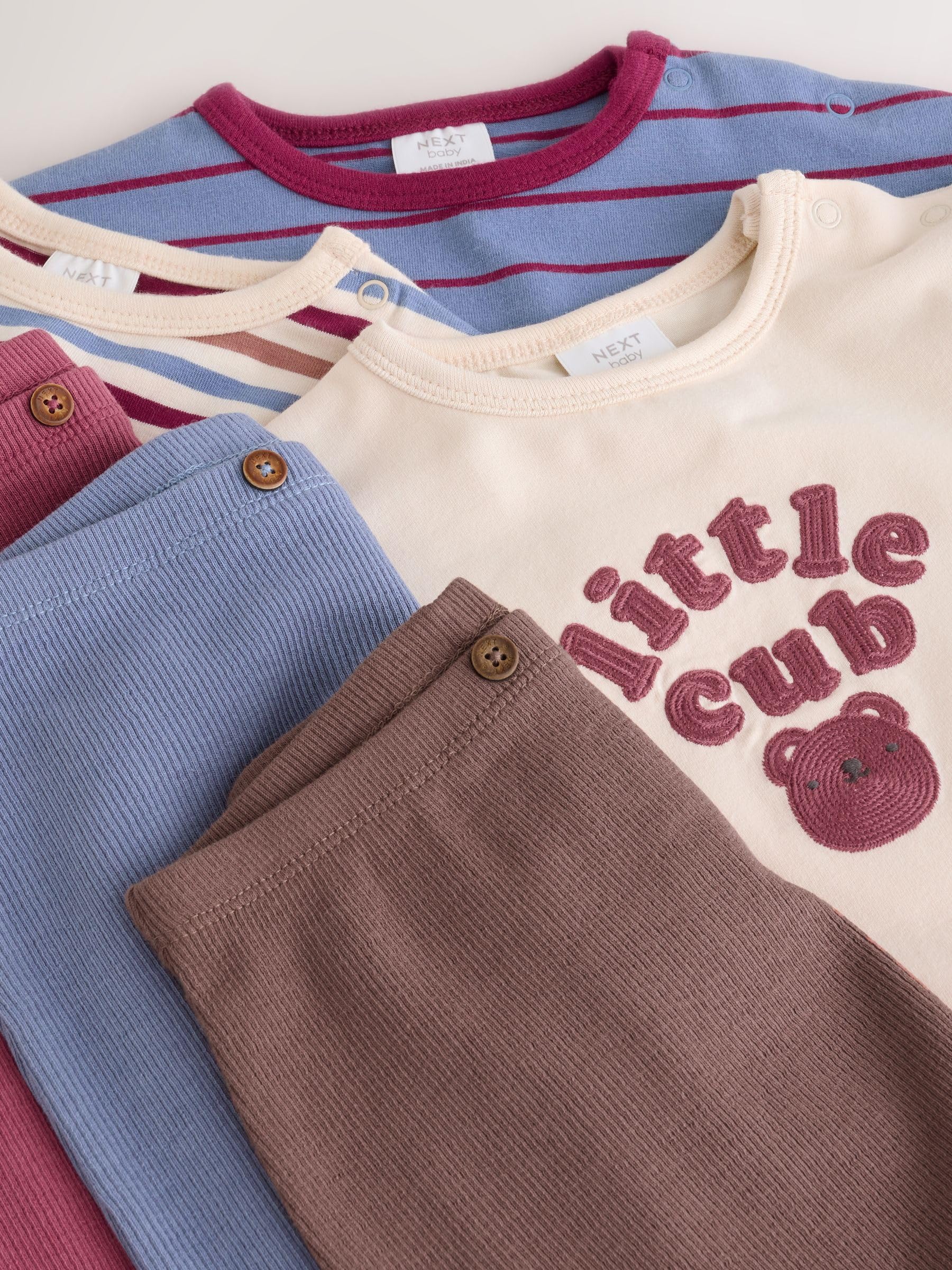 NEXT Bambini Completo 6 pezzi con top e leggings per neonati