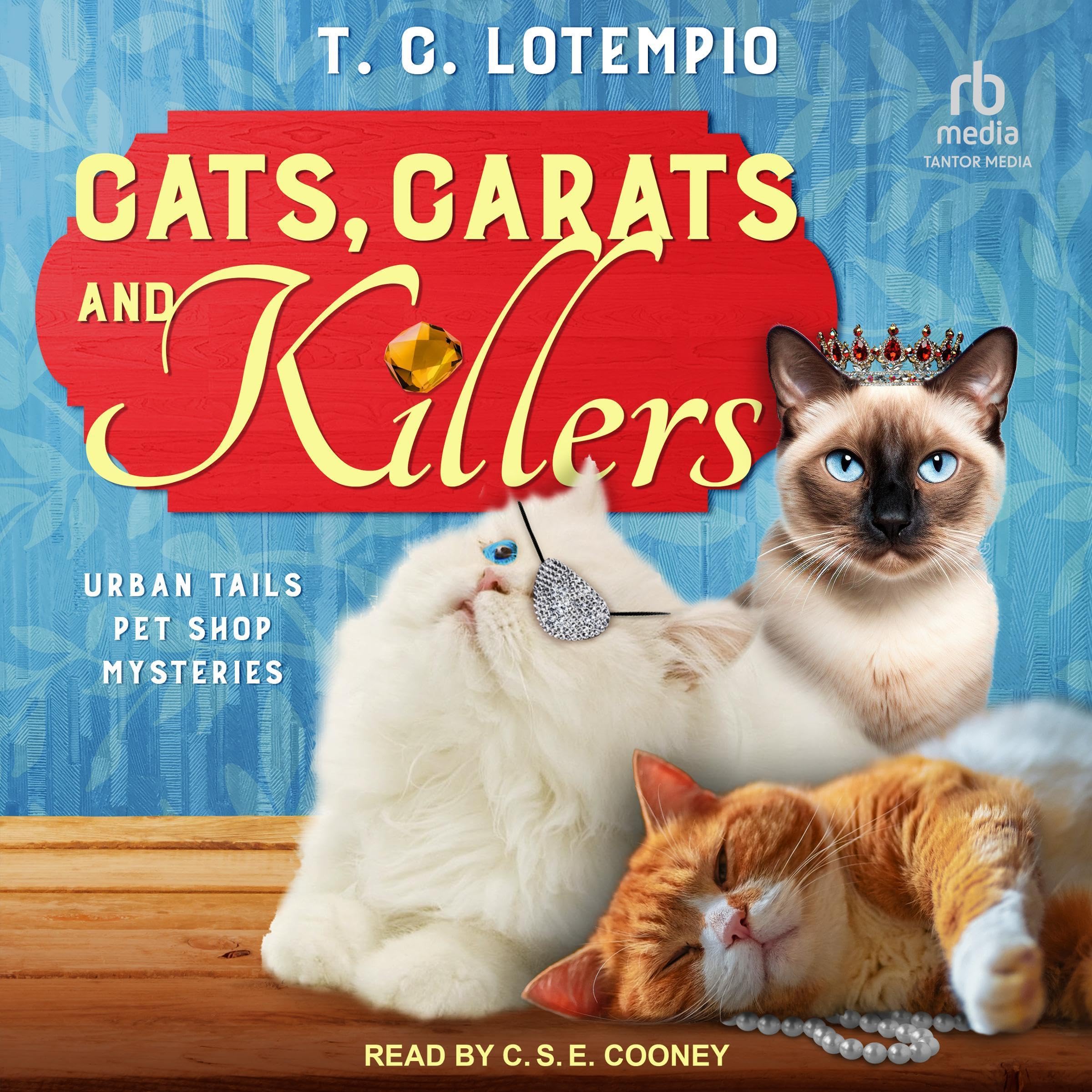 Cover art for Cats, Carats, and Killers