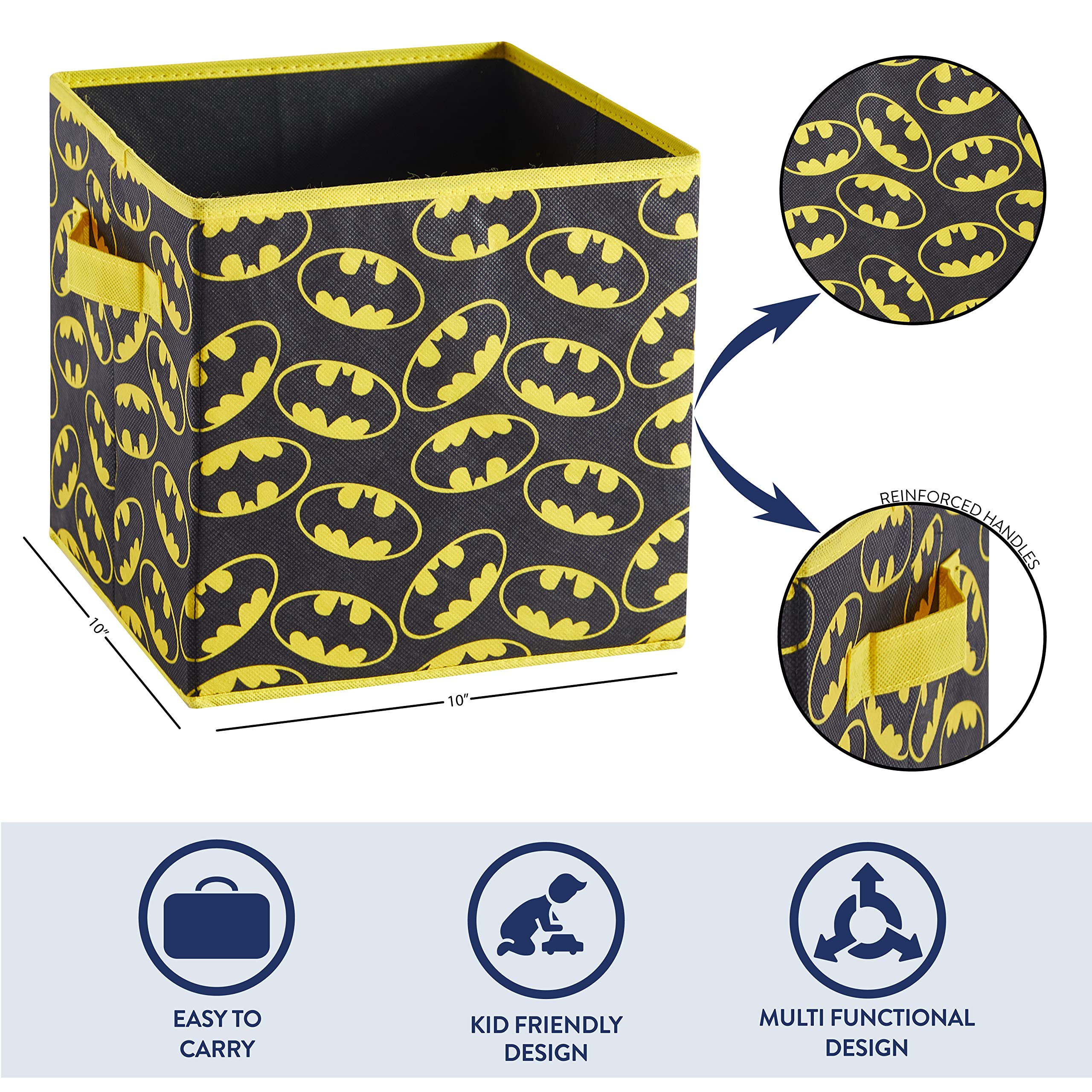 Idea Nuova Batman 2-pak składanych kostek czarny