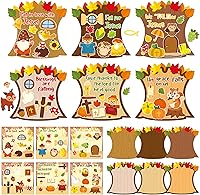 Vista 11 de CY2SIDE 12 juegos de calcomanías de arte de escena de animales del bosque de otoño para niños, crea una escena del bosque de otoño con calcomanías