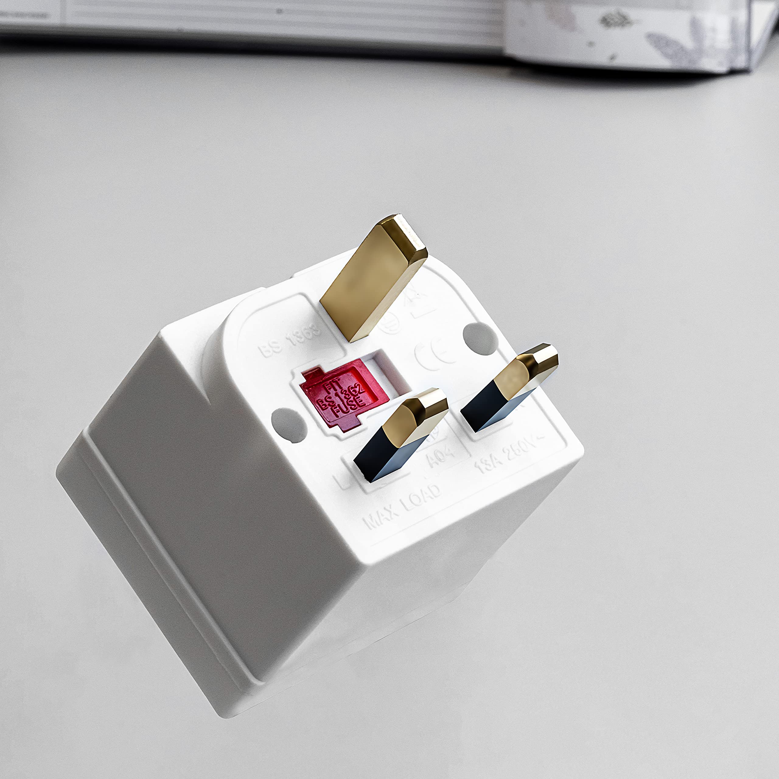 2 Way Double Plug Mains Power Adaptor, 13A 250V UK 3 Pin Multi Socket