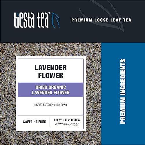 Miniatura 2 de Tiesta Tea - Flor de lavanda orgánica seca  Mezcla de té de hojas sueltas de primera calidad  Té sin cafeína  Haz té caliente o helado  Brotes de