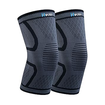 Hykes Orthopedic Knee Cap Compression Sleeve - Anti-Slip Design For Gym Running Running Cycling Sports - image, photos