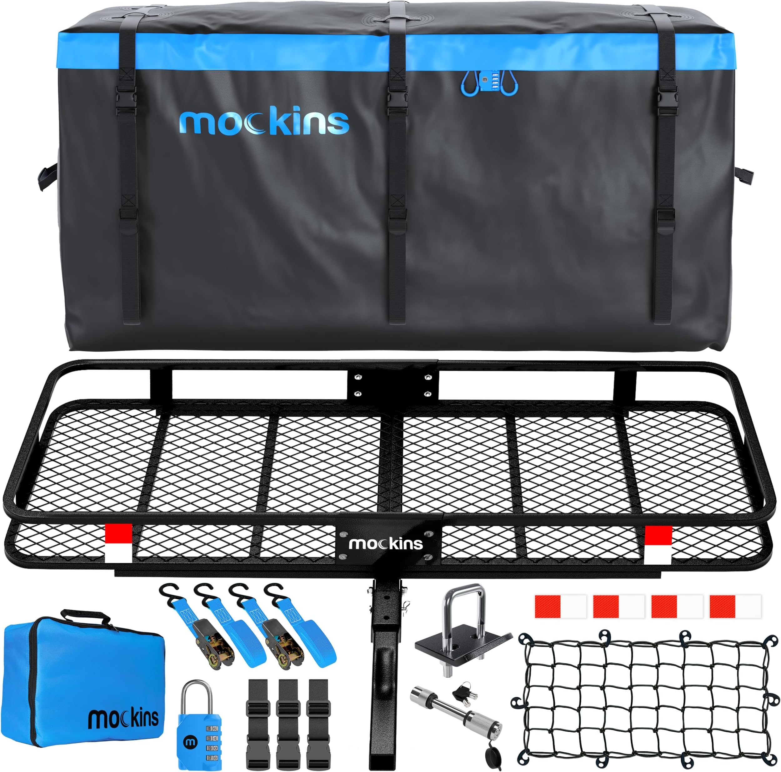 Redrock Hitch Mounted Cargo Rack; 12Inch XL Compatible