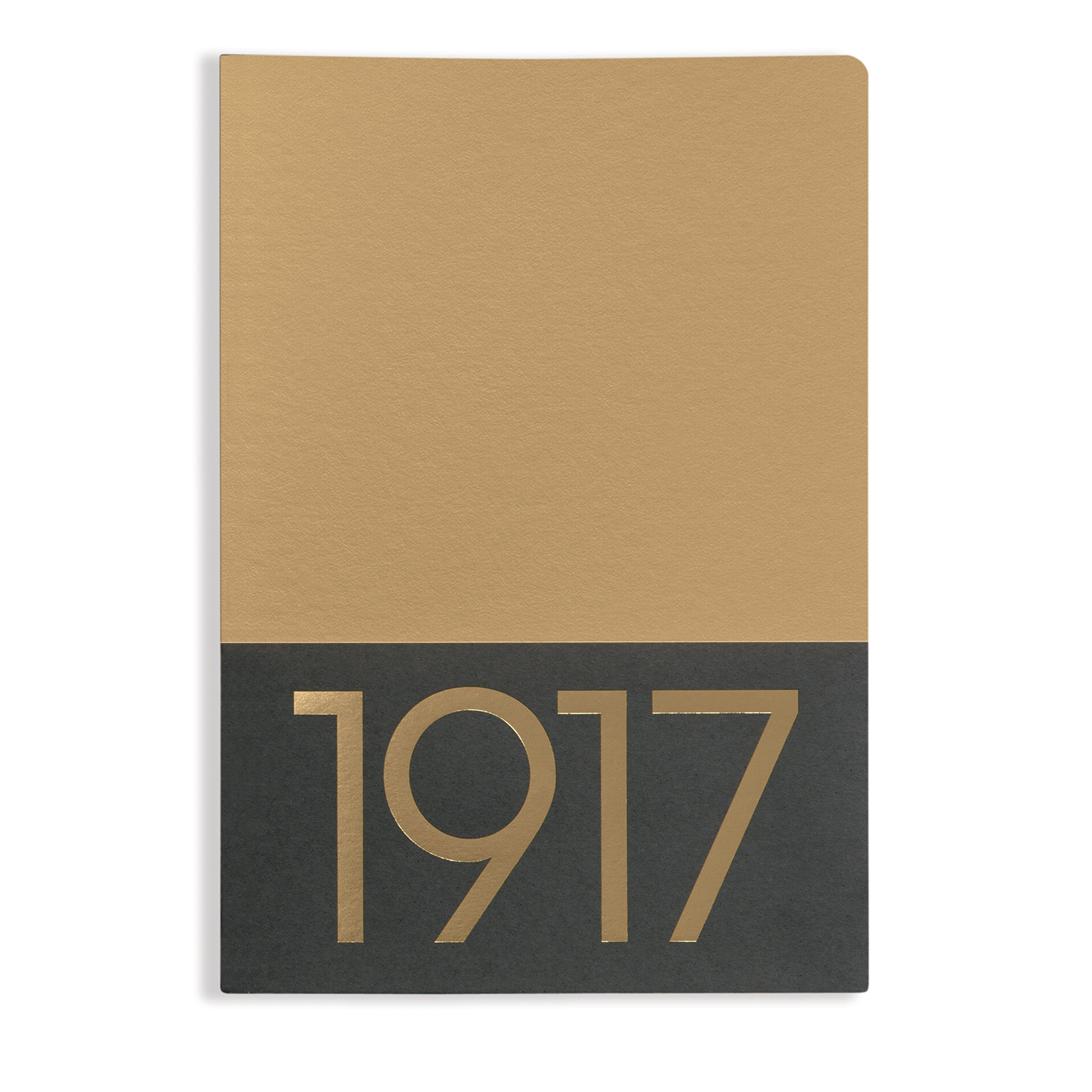 LEUCHTTURM1917 355531 Jottbook Medium (A5), 60 numaralı sayfa, boş, altın, ikili pakette