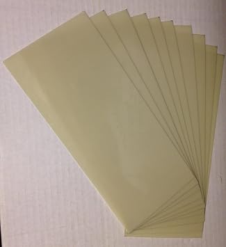 Heavy Duty 14mil Rigid Poly Stencil Sheets - .014" Thick Polyester Sheet 4"x9" 10-Pack