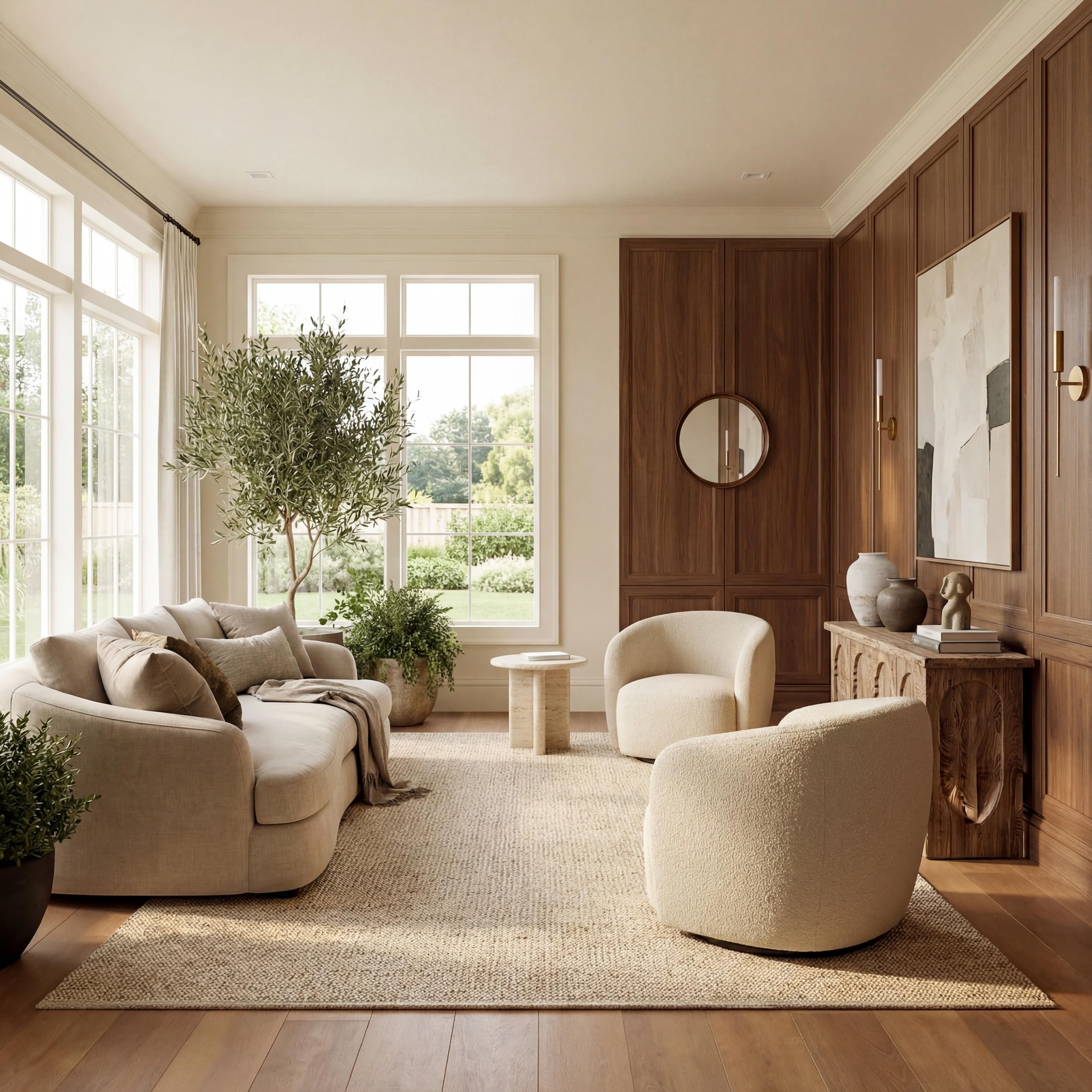 nuLOOM 7'6" x 9'6" Elfriede Jute & Cotton Hand Woven Area Rug, Natural, Solid Rustic Farmhouse Style, Weaved Design, Natural Fiber, For Bedroom,