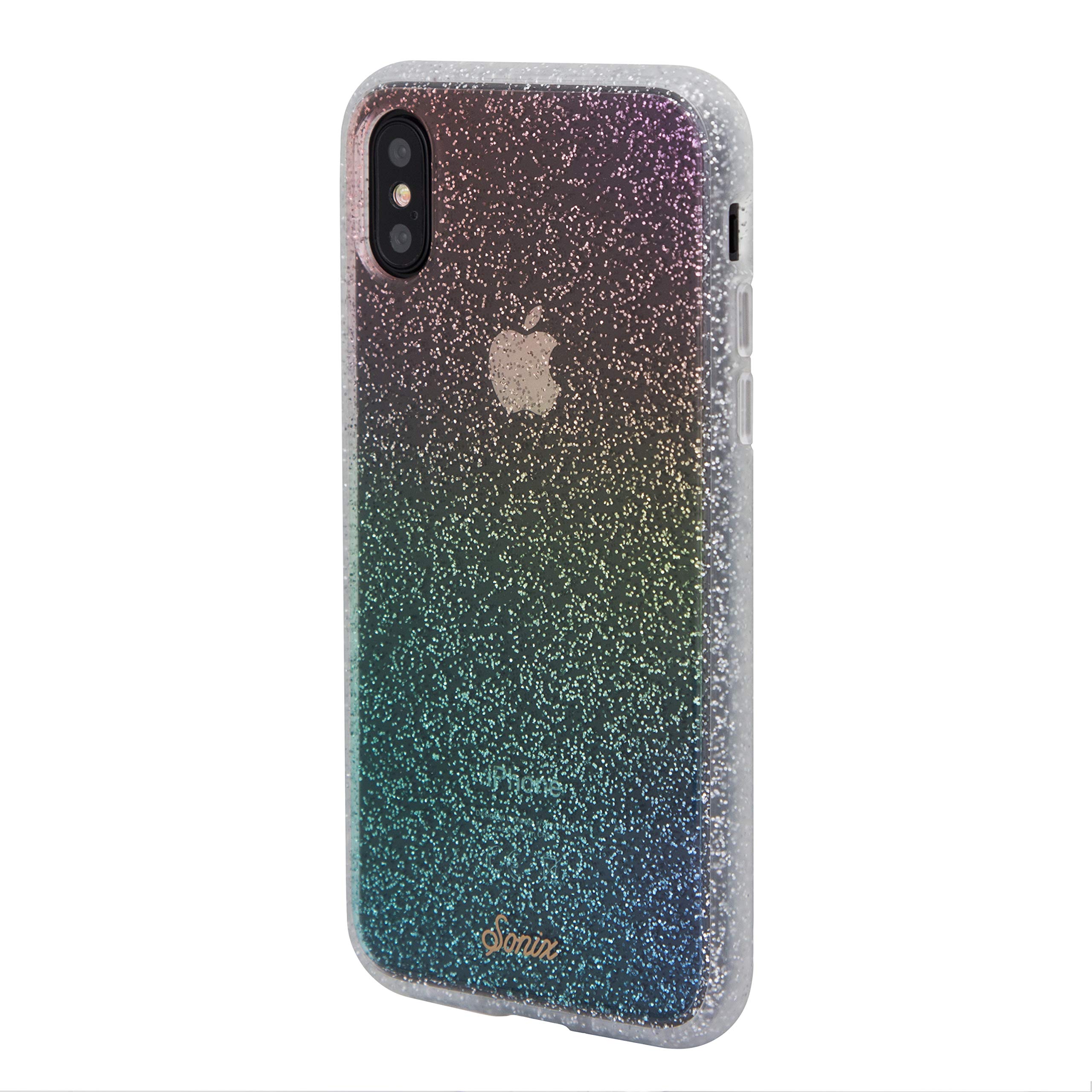 レインボー Apple iPhone Xs Amazon.com: Sonix Rainbow Glitter Case for iPhone X/Xs [Drop Test