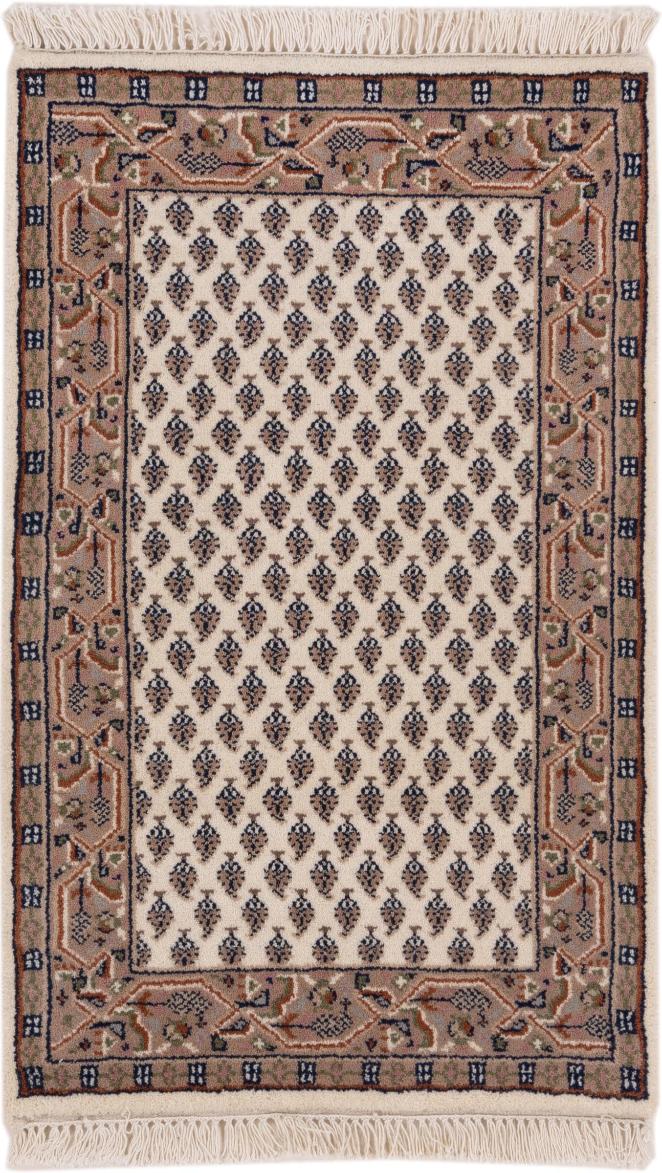 Tapis d'Orient Indo Sarough laine pour sol froid et terne