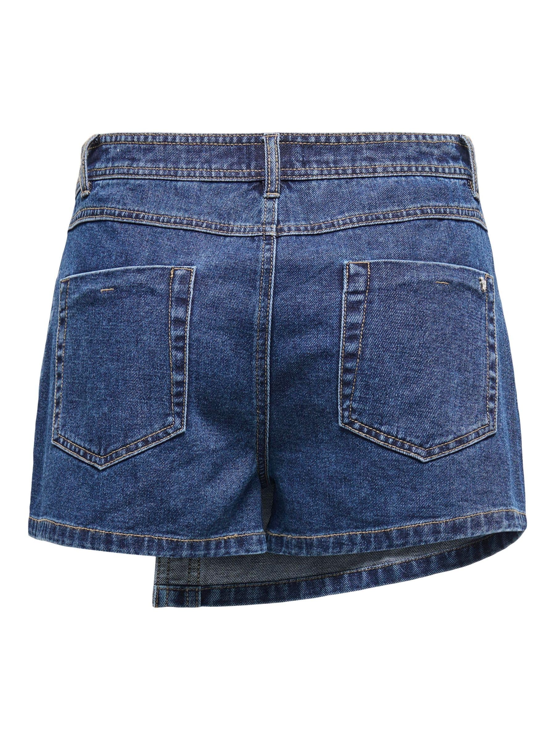 ONLY Mujer Modernos Shorts Estilo Minifalda Botonadura Falda Pantalón Vaquera Bolsillos