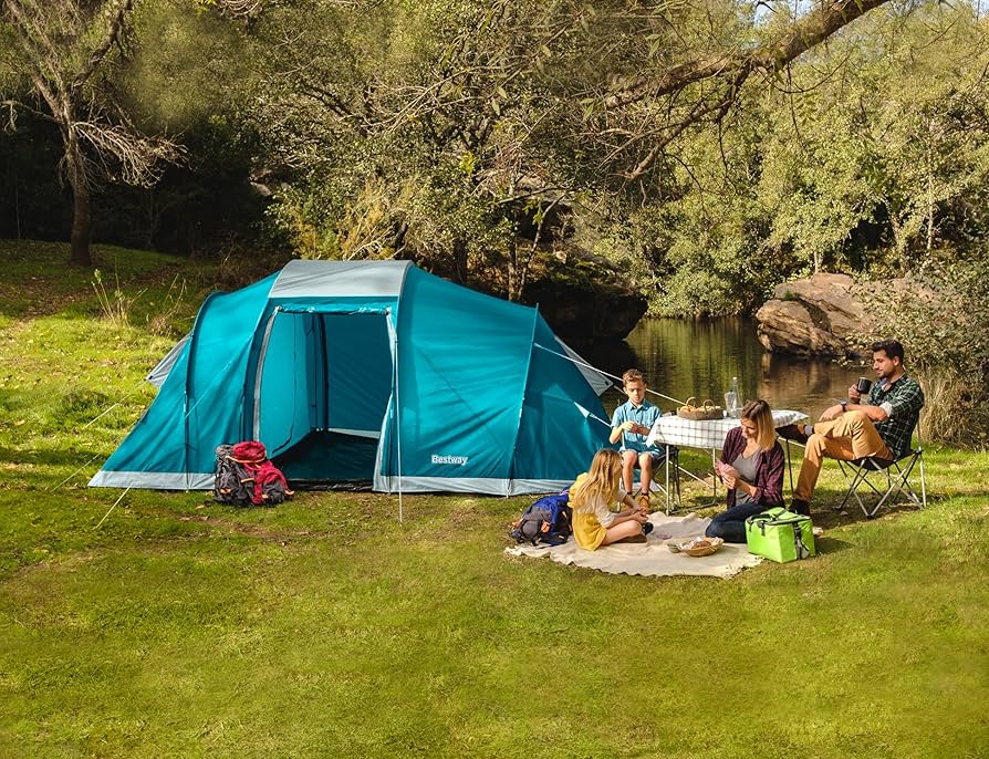Bestway Family Ground 6 Camping Tent 6-Person : Amazon.co.uk