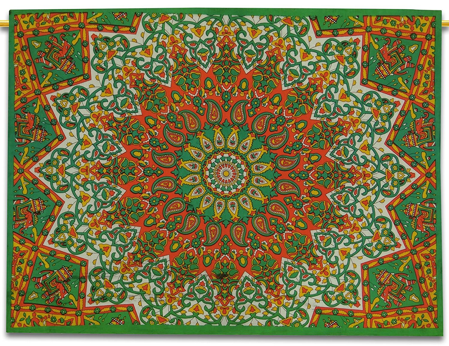 Belle affiche indienne de tapisserie de coton multicolore de