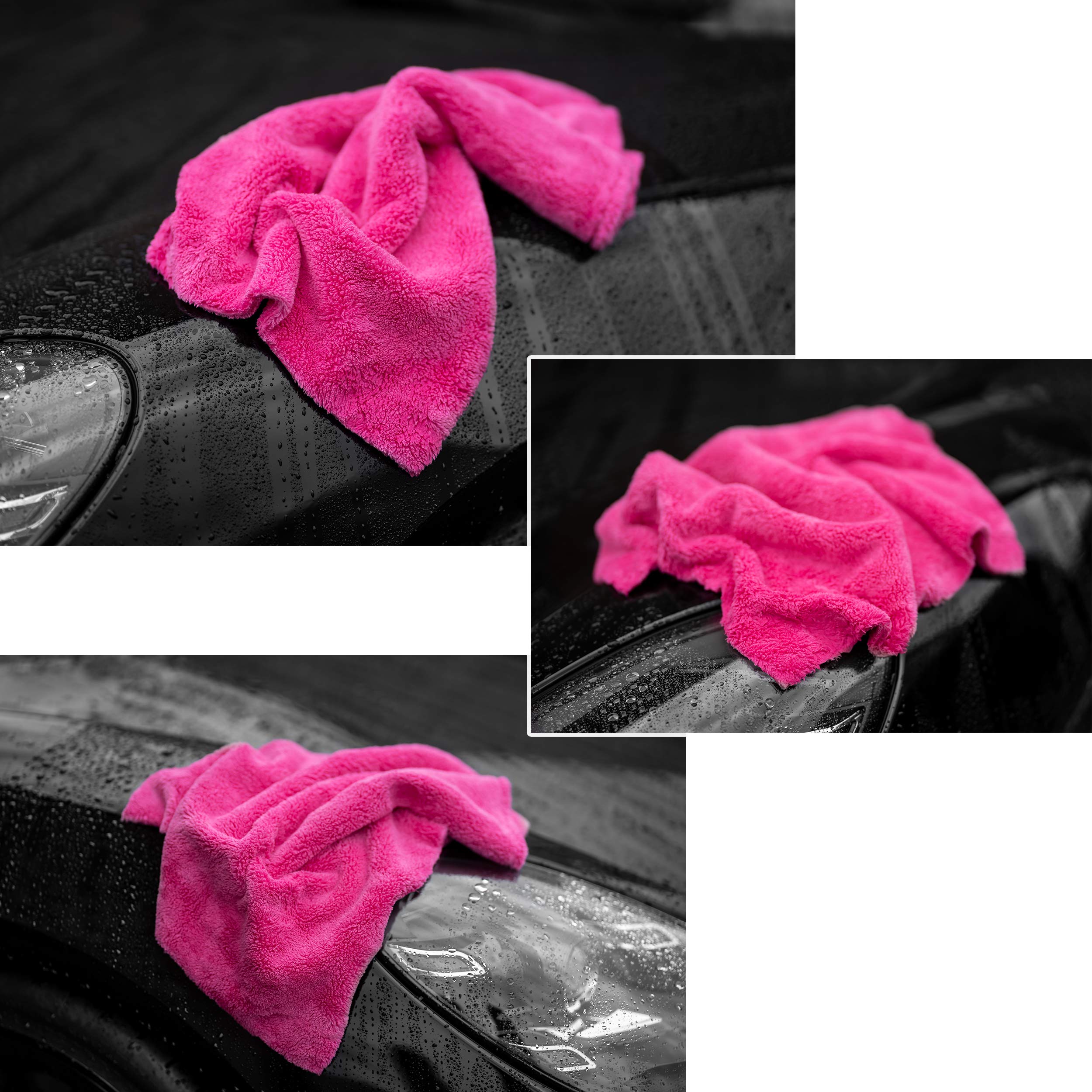 detailmate Menzerna Lady Trio Deluxe - Abrillantador de coche para mujer (compuesto Heavy Cut 400, 250 ml, Super Finish 3500, 250 ml, Power Lock Ultimate Protection de 250 ml, 3 almohadillas de pulido