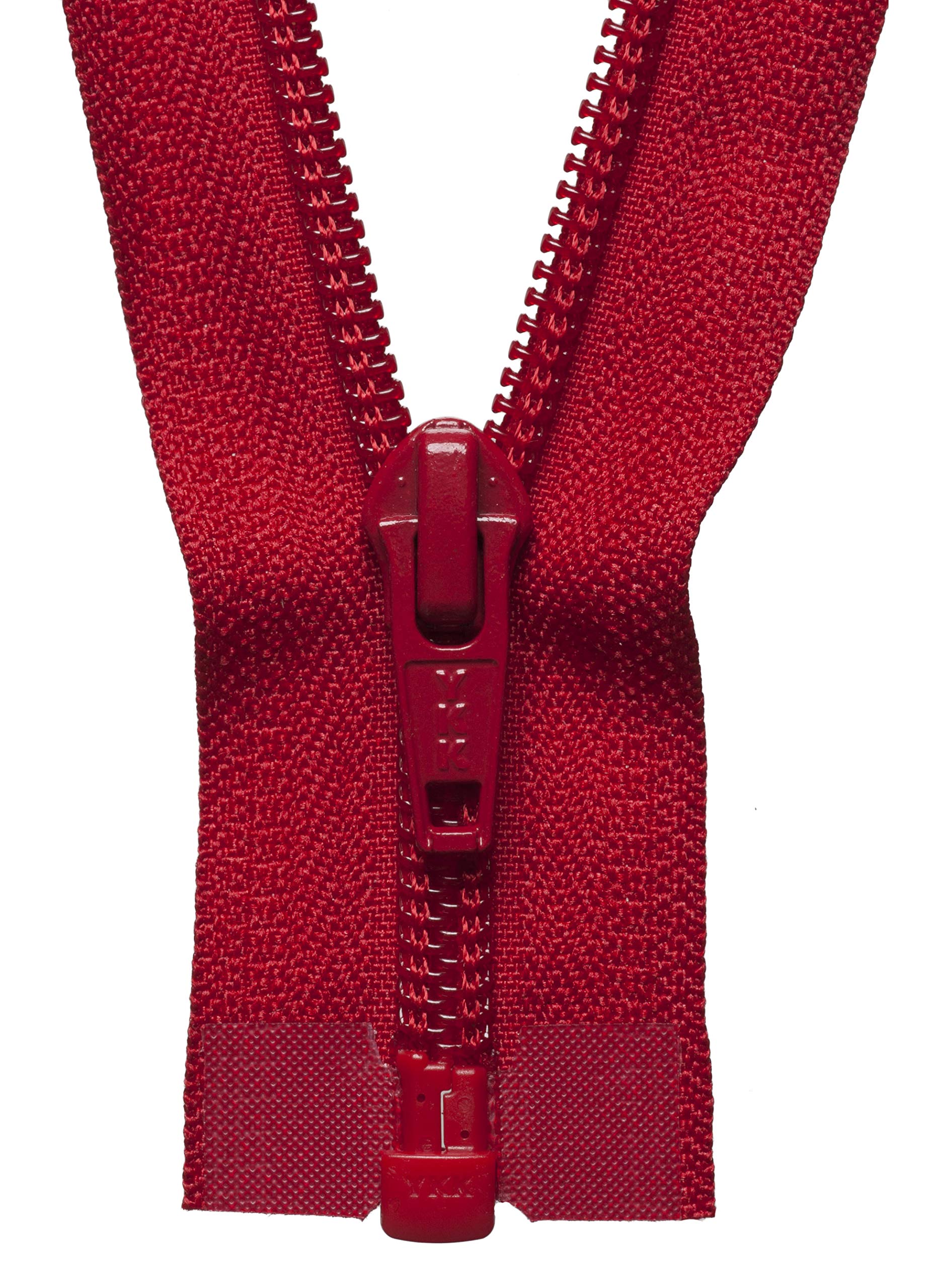 YKK Coil Zip, No. 519 Red, 71 cm Length