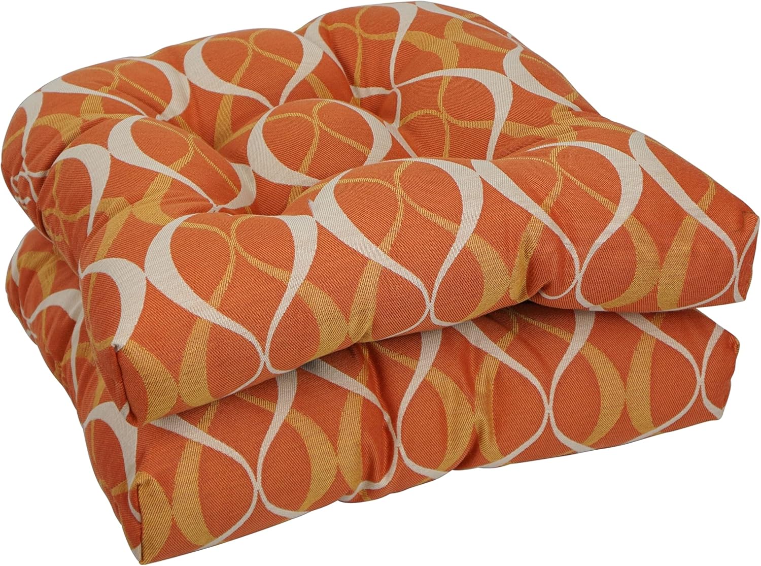 Blazing Needles Premium Outdoor Rounded Back Chair Cushion