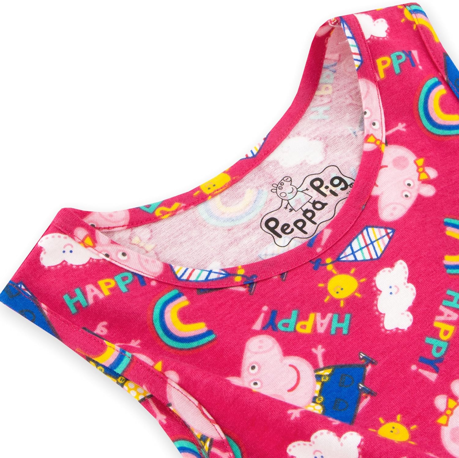 Peppa Pig Dress | Rainbow Beach Girls Dress | Skater Dresses for Girls | Sizes 2T to 8 - Image 8