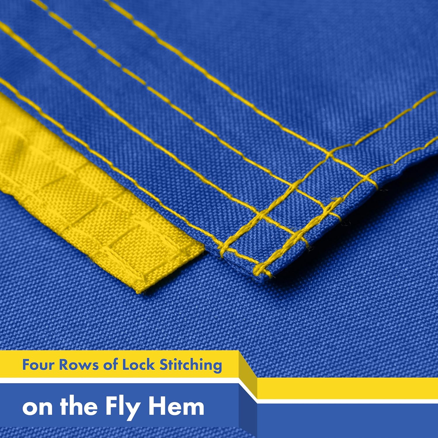 G128 Ukraine Ukrainian Coat of Arms Flag | 2x3 Ft | LiteWeave Pro Series Printed 150D Polyester | Country Flag, Indoor/Outdoor, Vibrant Colors, Brass Grommets, Thicker and More Durable Than 100D Poly - Image 5