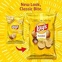Vista 4 de Lay's - Papas fritas clásicas, 1 oz (paquete con 40 unidades)