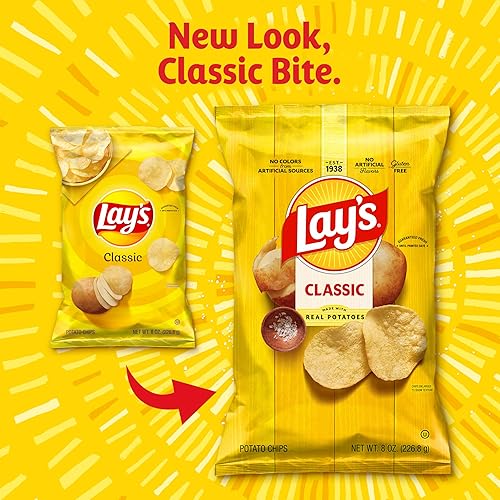 Miniatura 4 de Lay's - Papas fritas clásicas, 1 oz (paquete con 40 unidades)