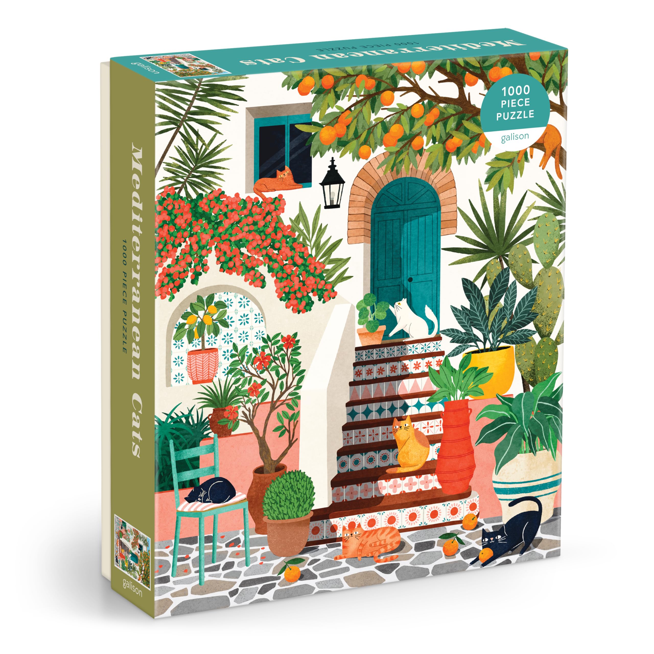 Mediterranean Cats 1000 Piece Puzzle - 1