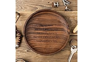 Personalized Wooden Storage Tray for Dad: Celebrate Father's Day from Wife