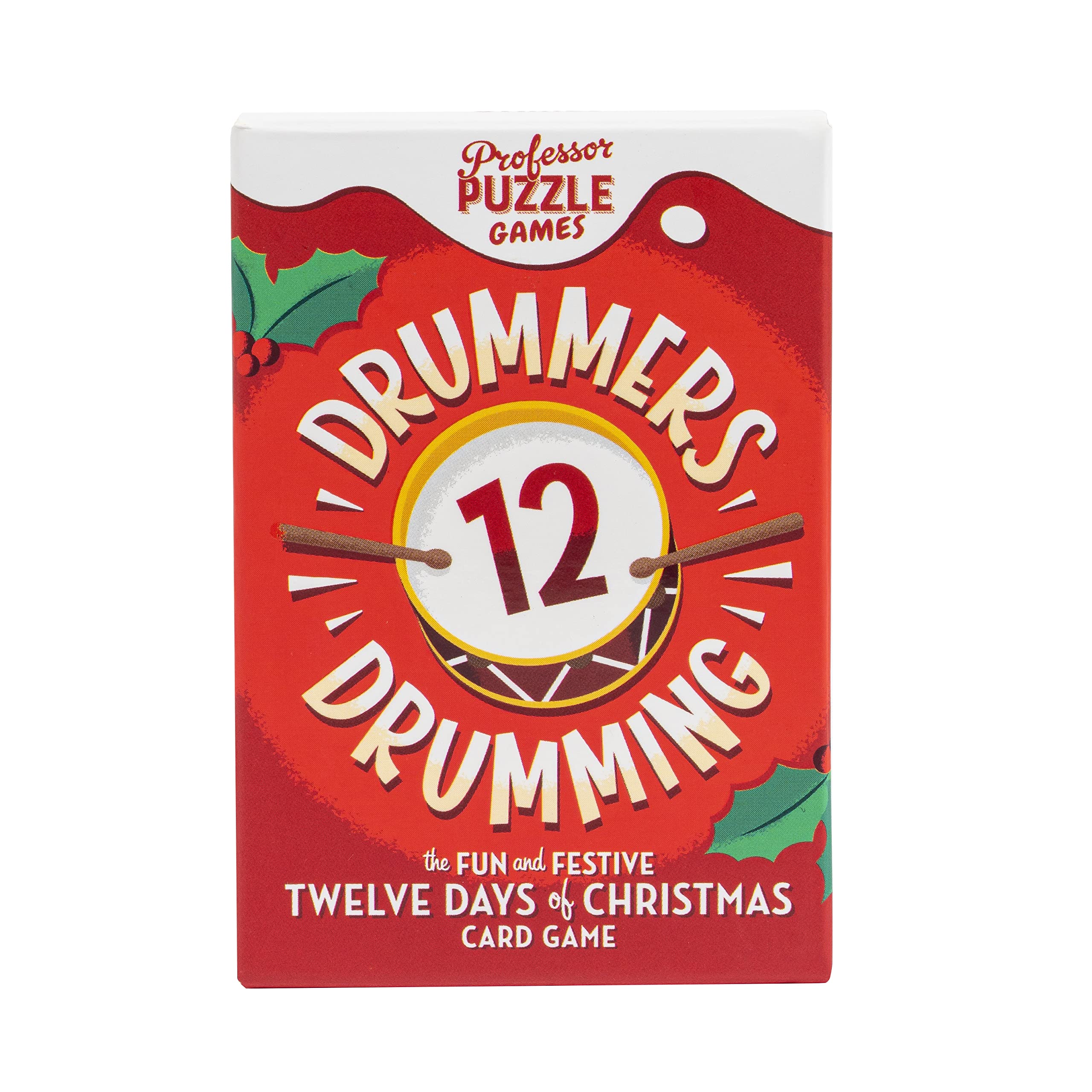 Professor Puzzle '12 Drummers Drumming' Kartenspiel | Für 2-4 Spieler Ab 8 Jahren | Spieldauer Ca. 15 Minuten
