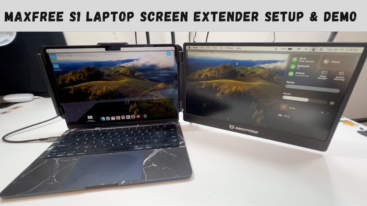 Watch Maxfree S1 Laptop Screen Extender Setup and Demo on Amazon Live