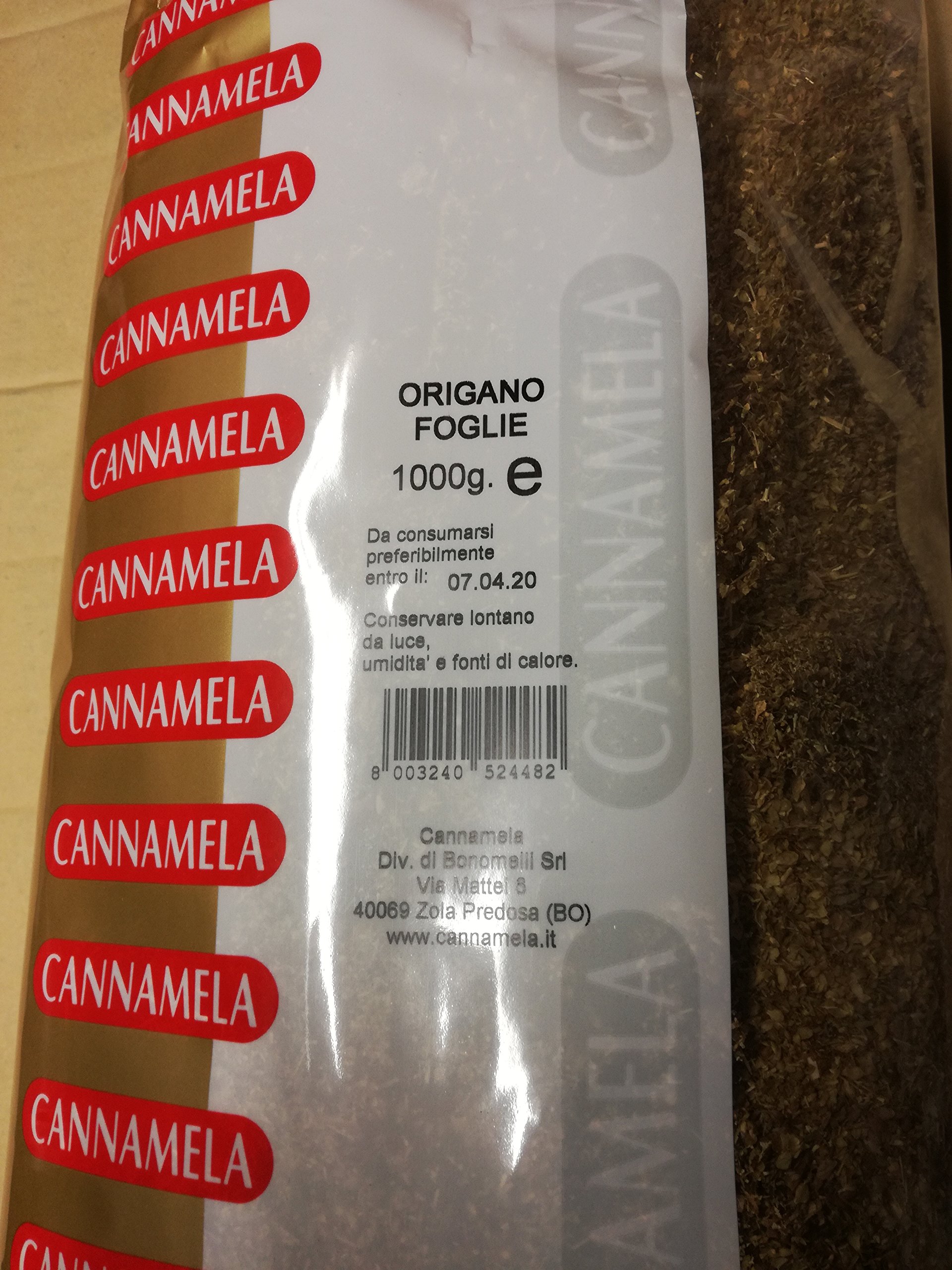 Cannamela Origano Foglie Pacco Scorta 1000g