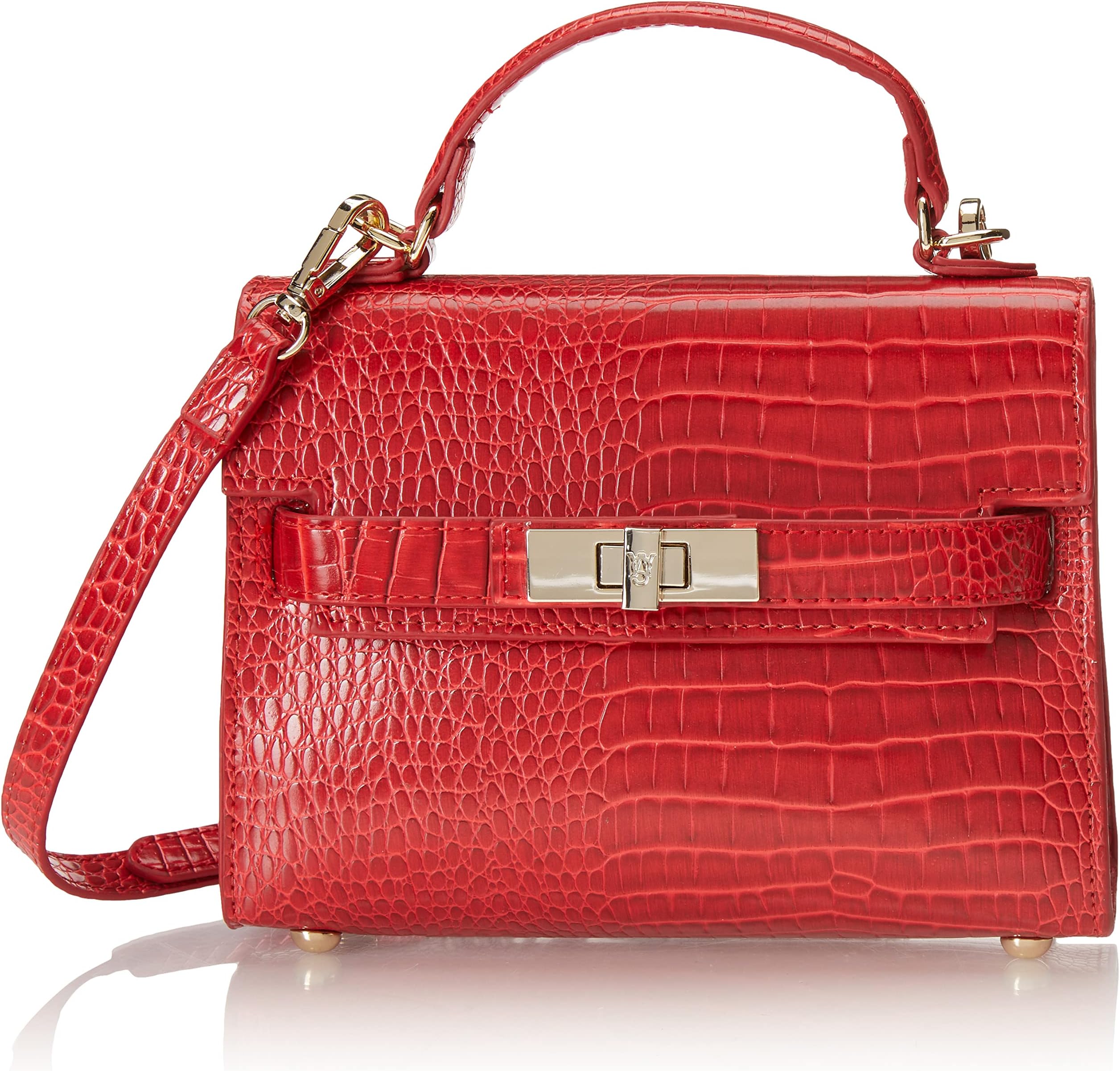 Steve Madden Women's Steve Mdden DIGNIFY Croco Top Handle Bag, One Size