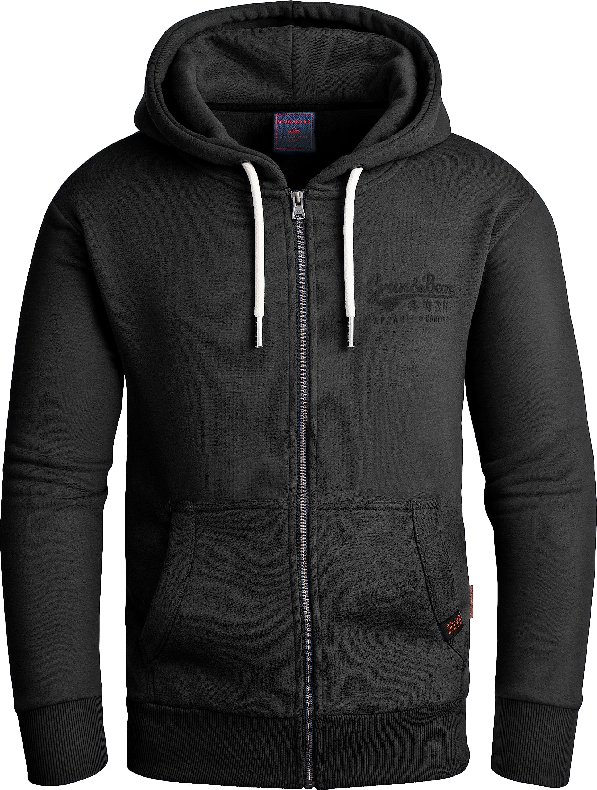Grin&Bear Hoodie Herren Sweatjacke GEC603