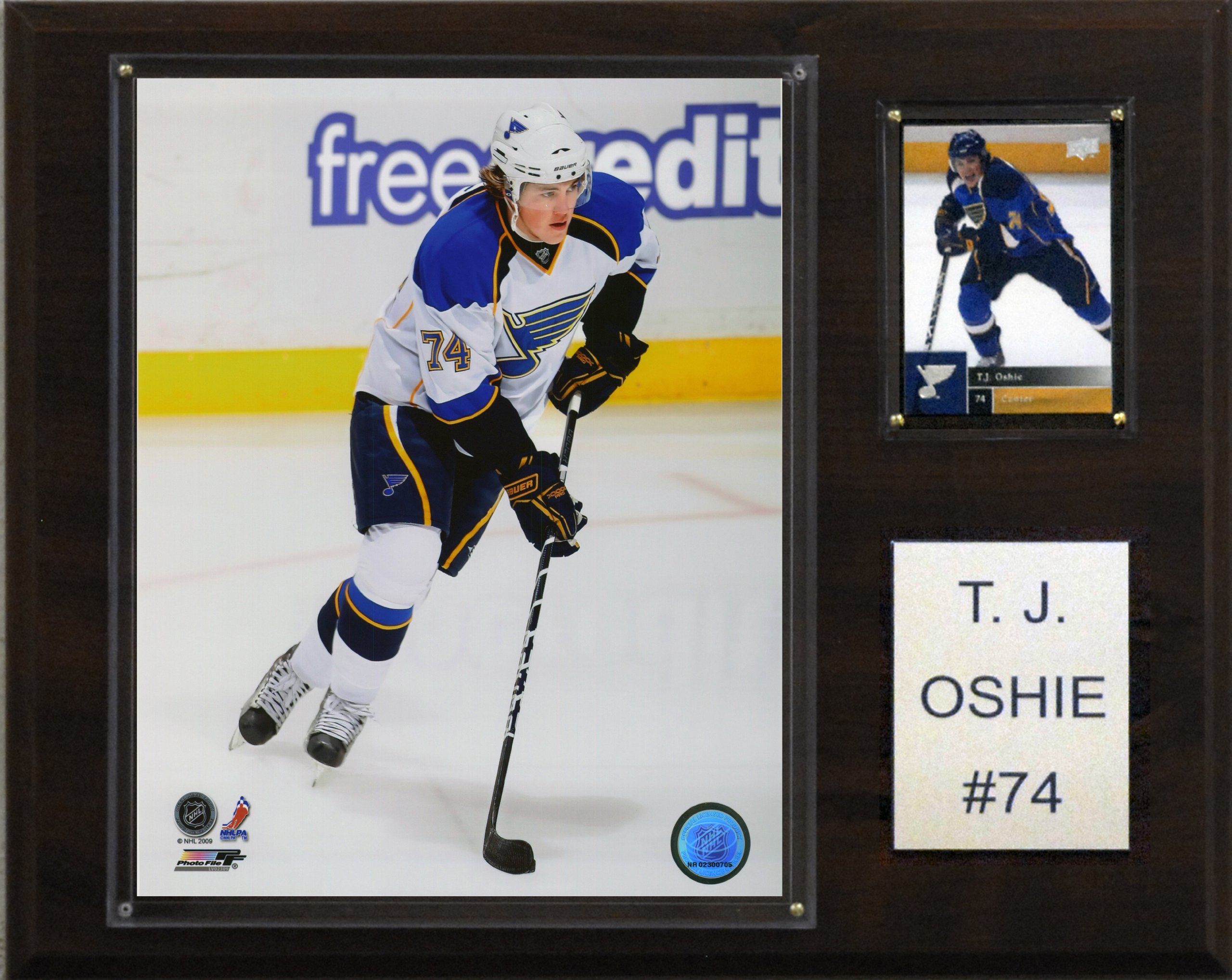NHL T.J. Oshie St. Louis Blues Player Plaque