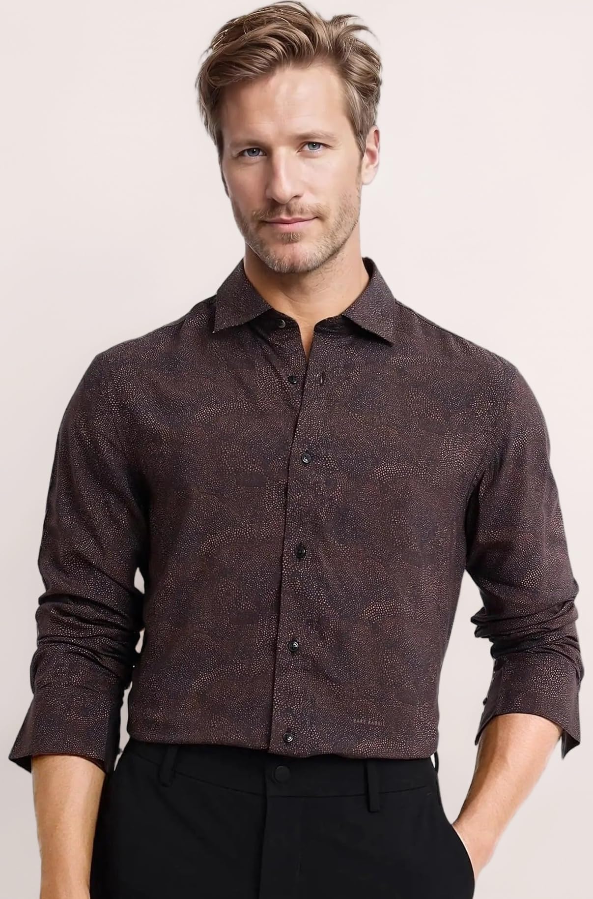 - Regular fit Geometric Print Shirt