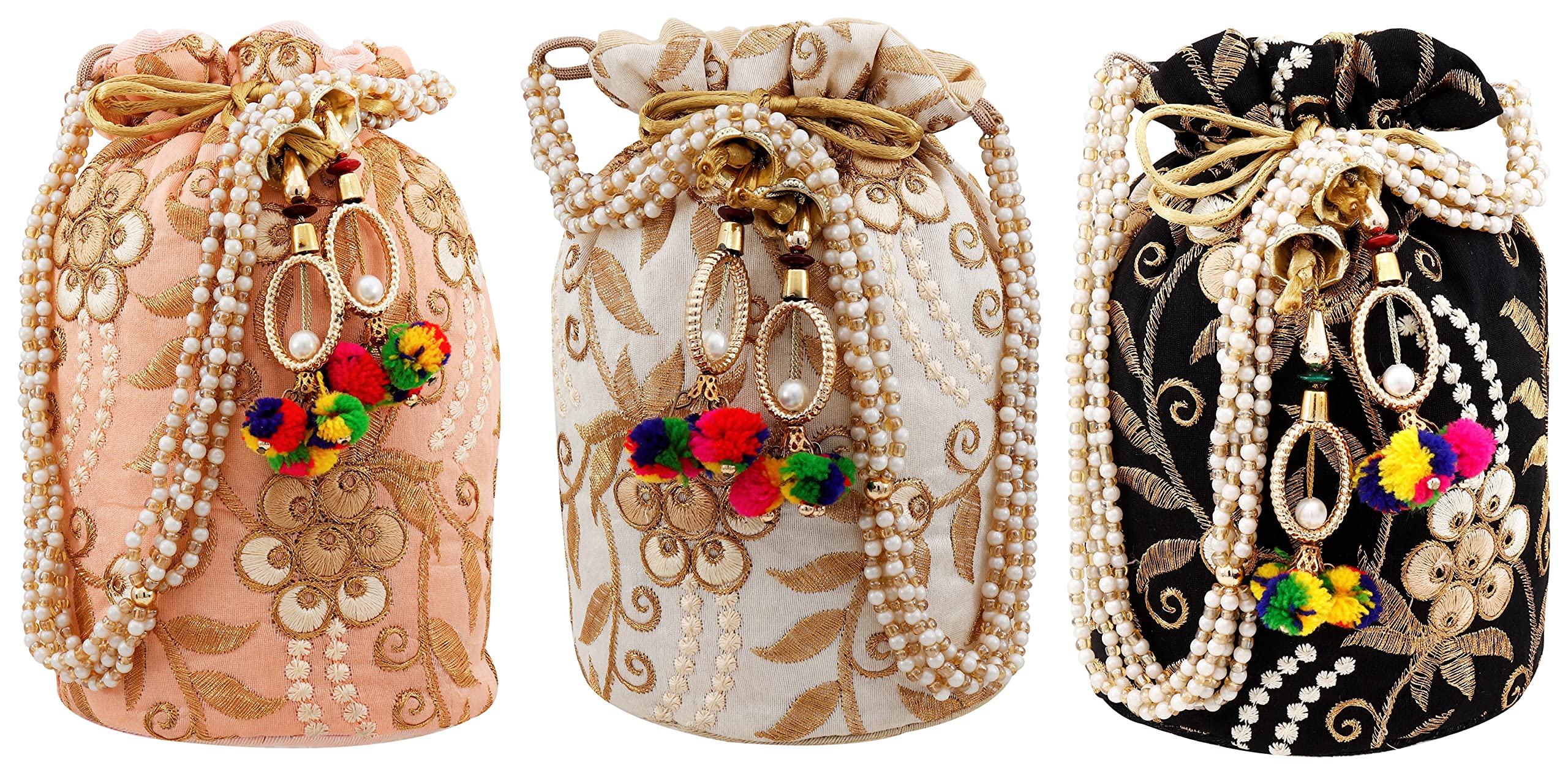 AILTINOWomen Potli Bag Combo, Set and Pack of 2, 3, 4, 5