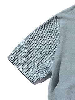 Stripe Cotton Knit Polo Shirt 38-02-0004-156 38020004156: Saxe Stripe Cotton Knit Polo Shirt 38-02-0004-156 38020004156: Saxe