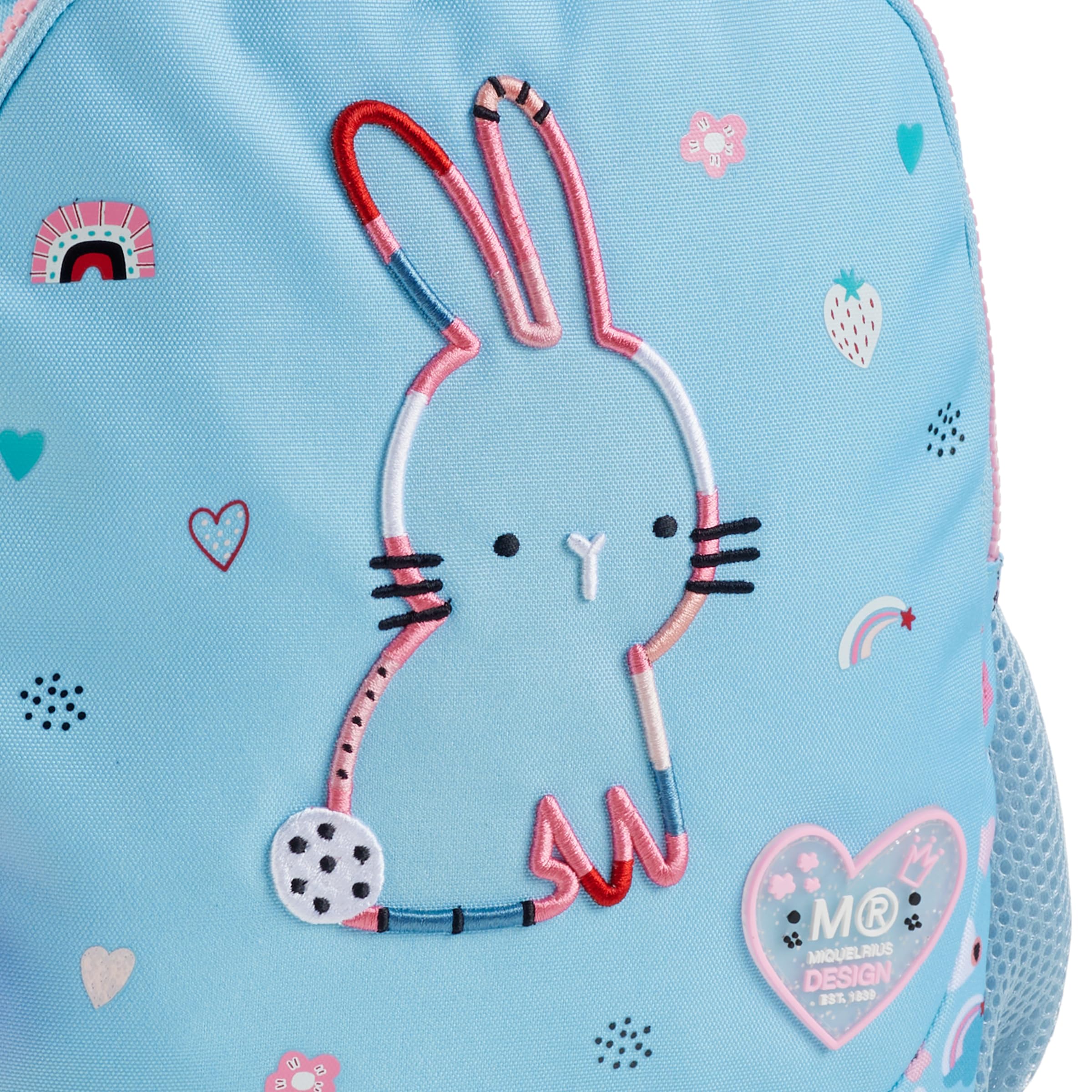 Miquelrius Bunny Bliss podwójny plecak z recyclingiem, unisex, niebieski, średni, Niebieski, M