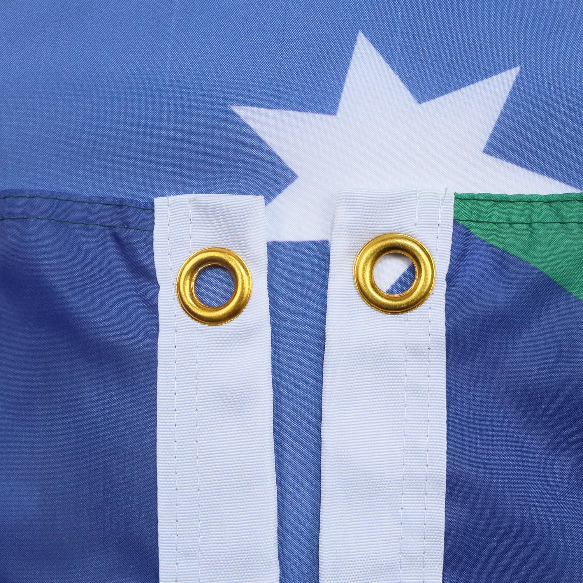 Nauru Vlag 90x60 cm - Nauruaanse vlaggen 60 x 90 cm - Banner 2x3 ft Hoge kwaliteit - AZ FLAG
