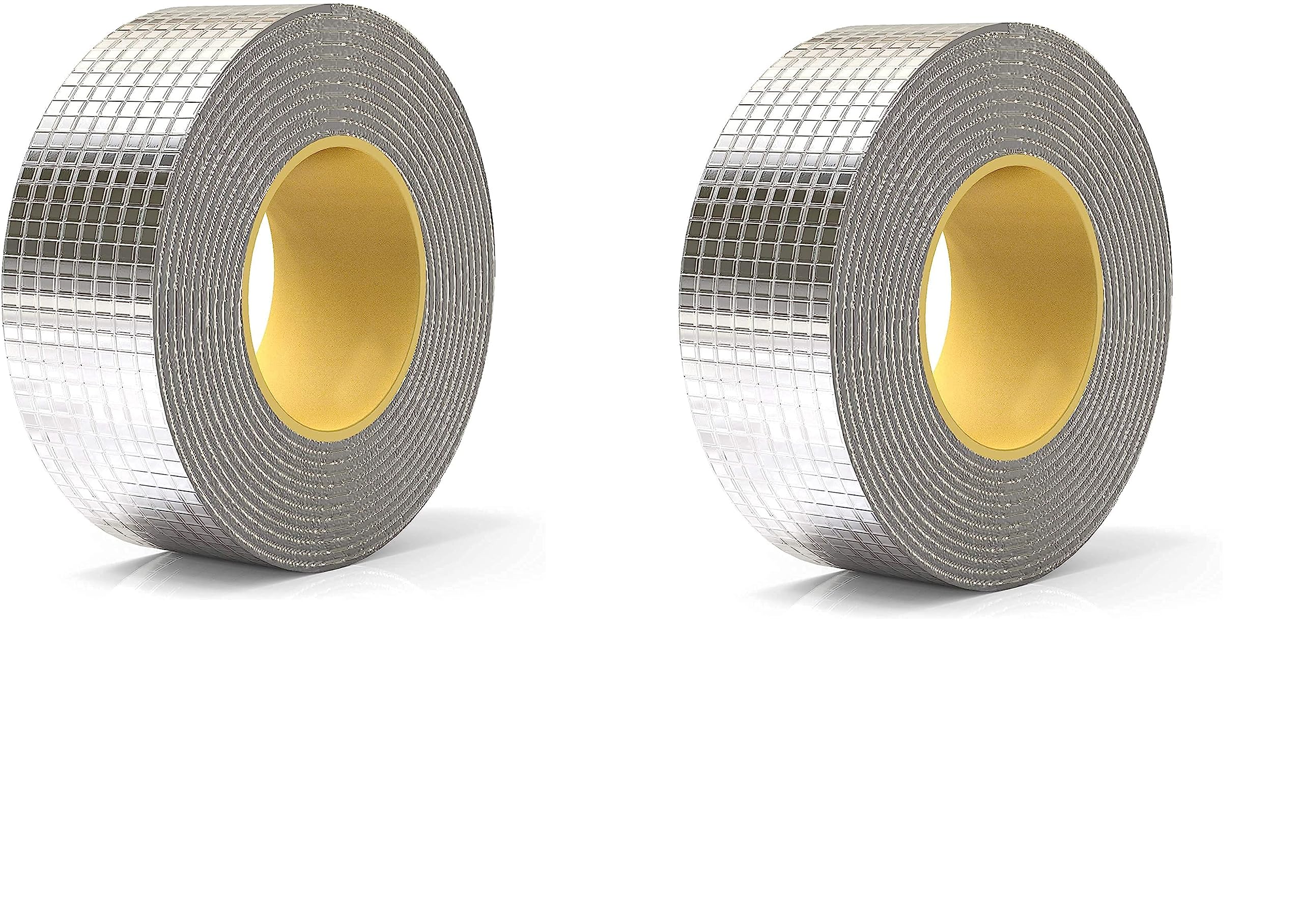 MADRIC Leakage Repair Waterproof Tape for Pipe Leakage Roof Water Leakage Solution Aluminium Foil Tape Waterproof Adhesive Tape Sealing Butyl Rubber Tape for Leakage (5CM*5M (PACK OF 2)