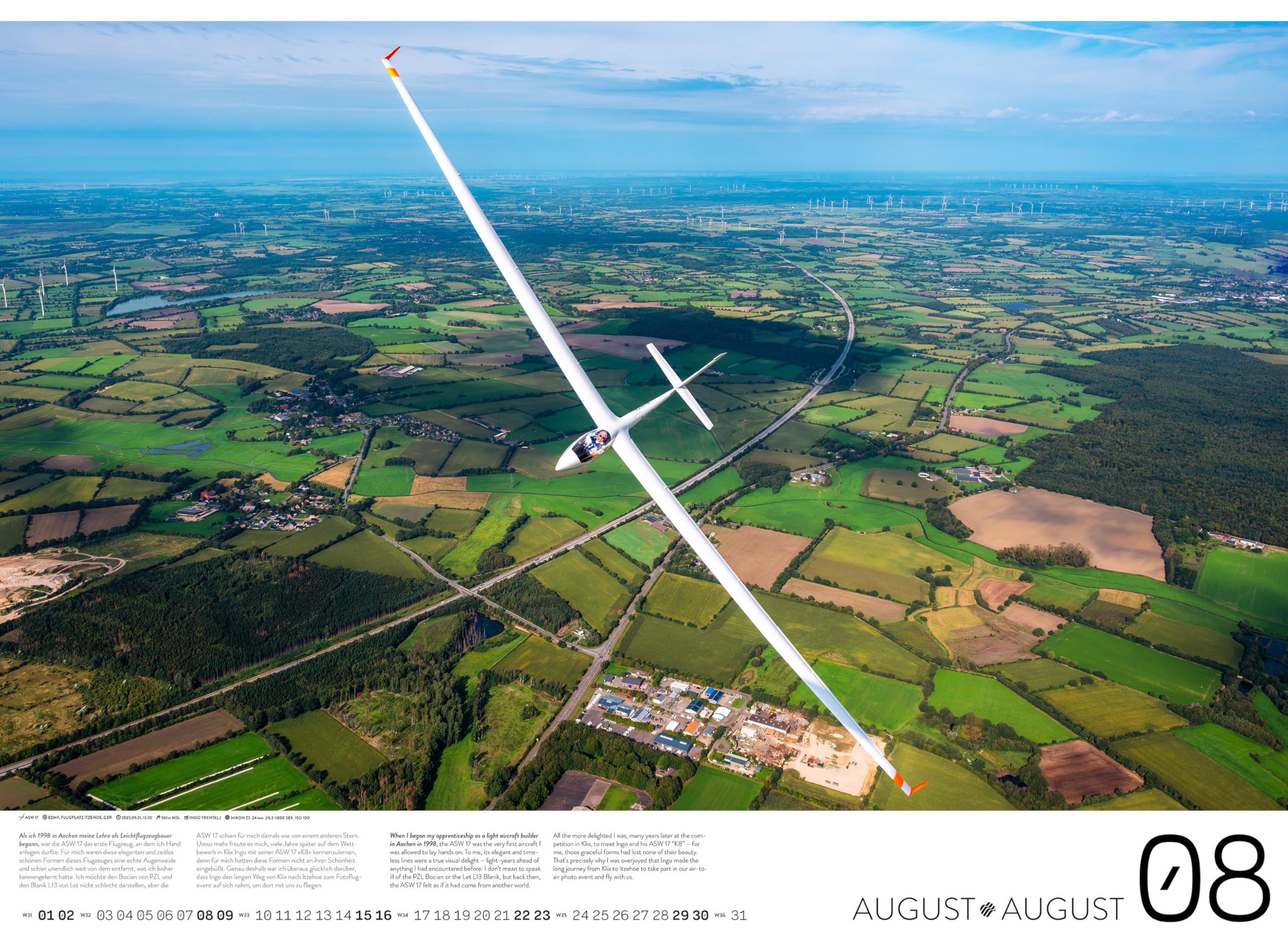 Segelflugkalender: Beauties of the Sky 2026 ― by Tobias Barth: VIENTO CALENDARS