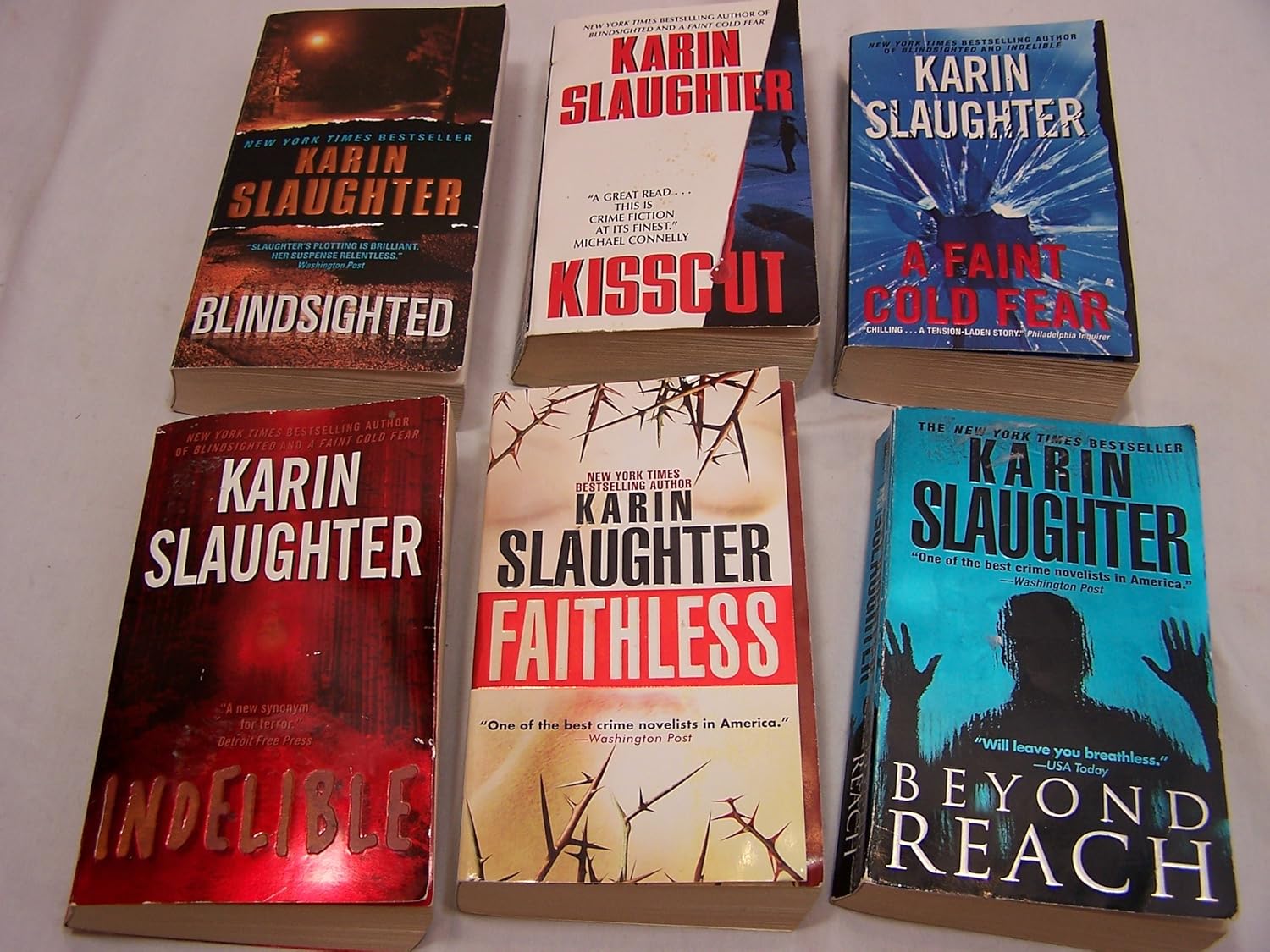 Karin Slaughter Grant County Series Set: Blindsighted, Kisscut, a Faint