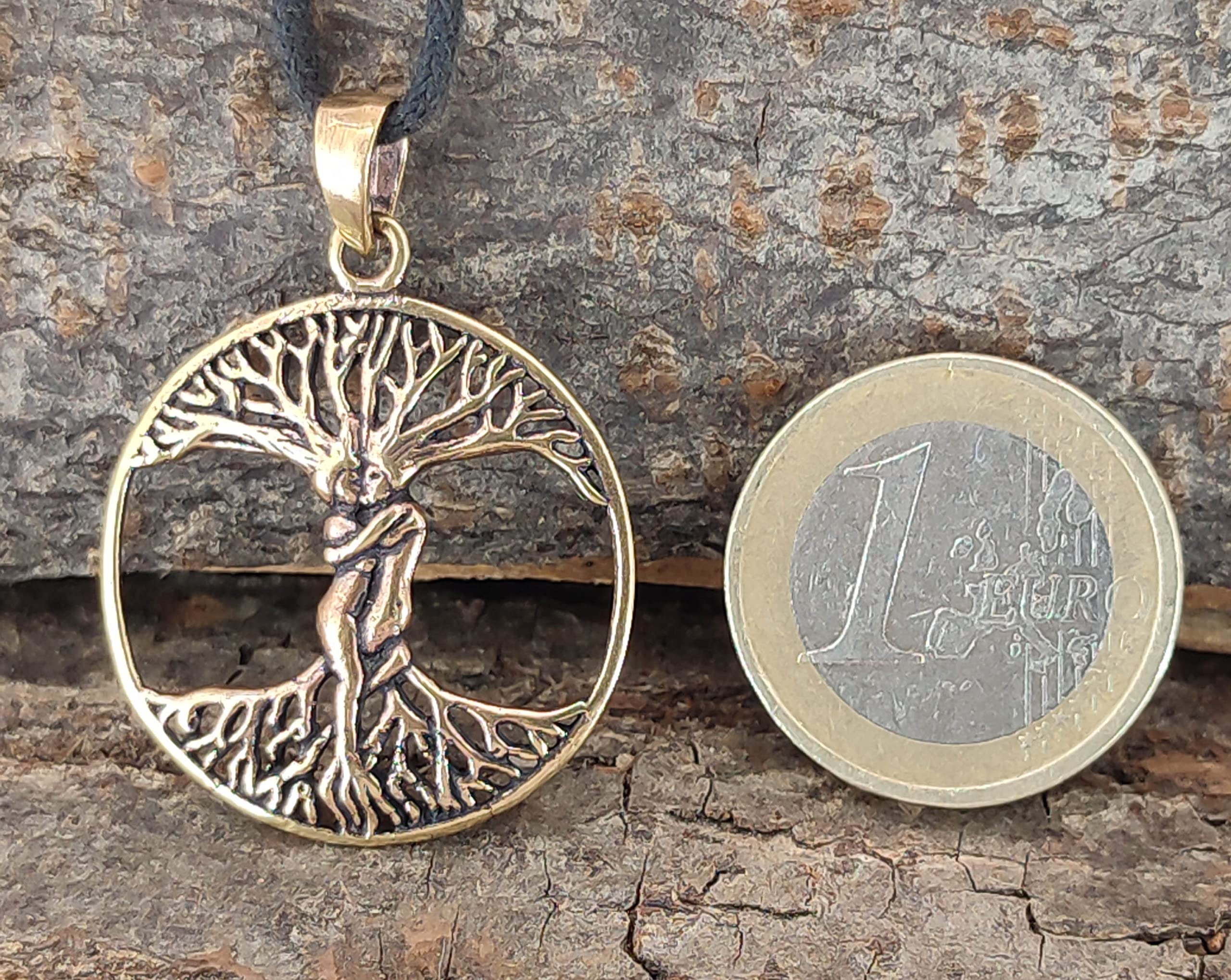 Kiss of Leather Pendentif arbre de vie en bronze, br. 176, Bronze