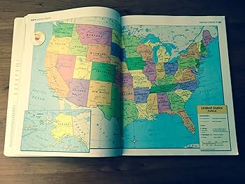 ワールドアトラス ATLAS Herald Tribune The Traveler's Atlas | British Tan Traditional Leather – Graphic Image